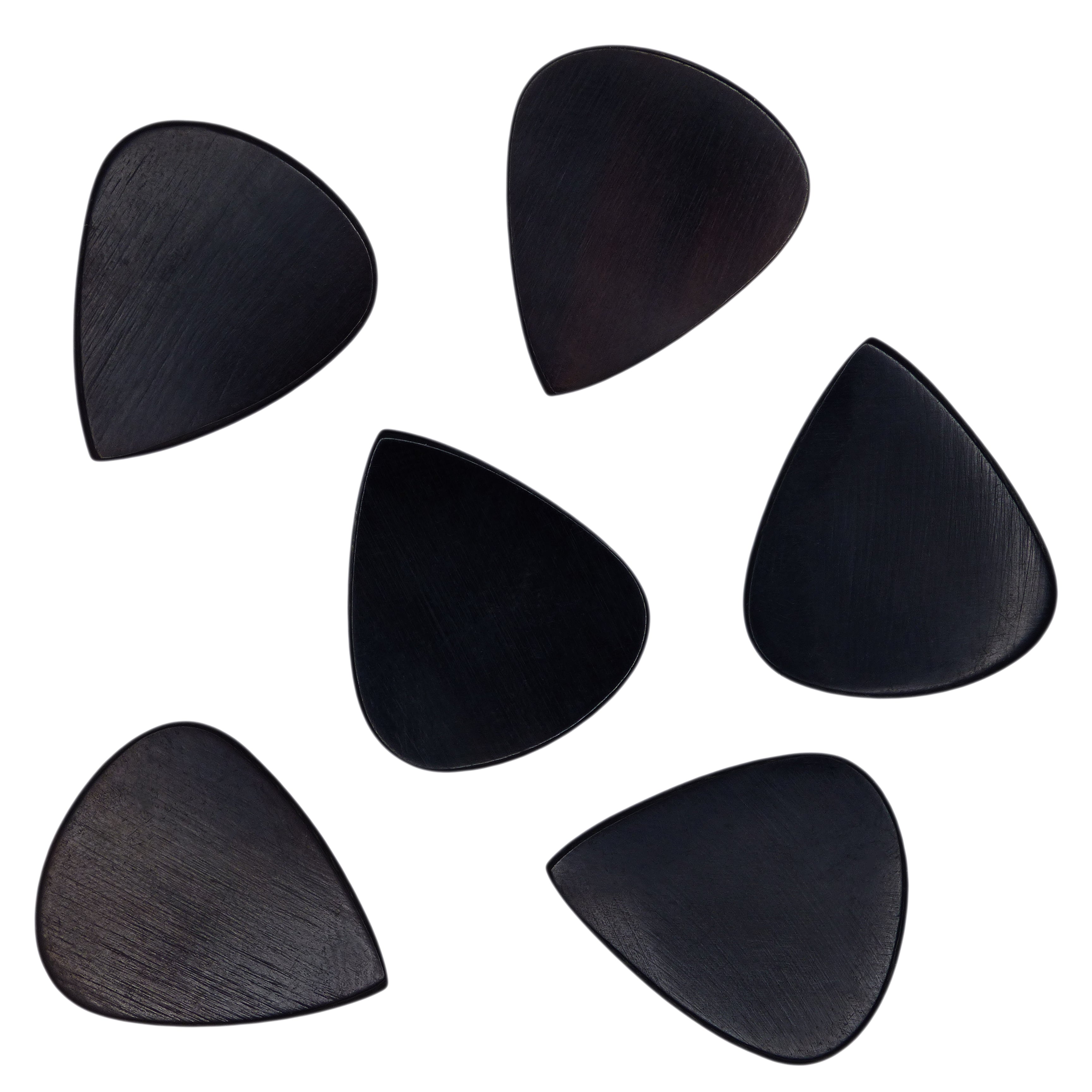 Black Buffalo Horn Guitar Or Bass Pick - 1.5 mm Heavy Gauge - 351 Shape - Natural Finish Handmade Specialty Exotic Plectrum Exotic Plectrums
