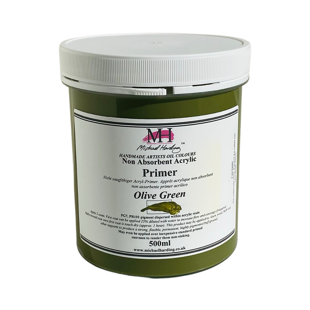 Michael Harding Non-Absorbent Acrylic Primer - Superior Base for Oil Paintings Trekell Art Supplies