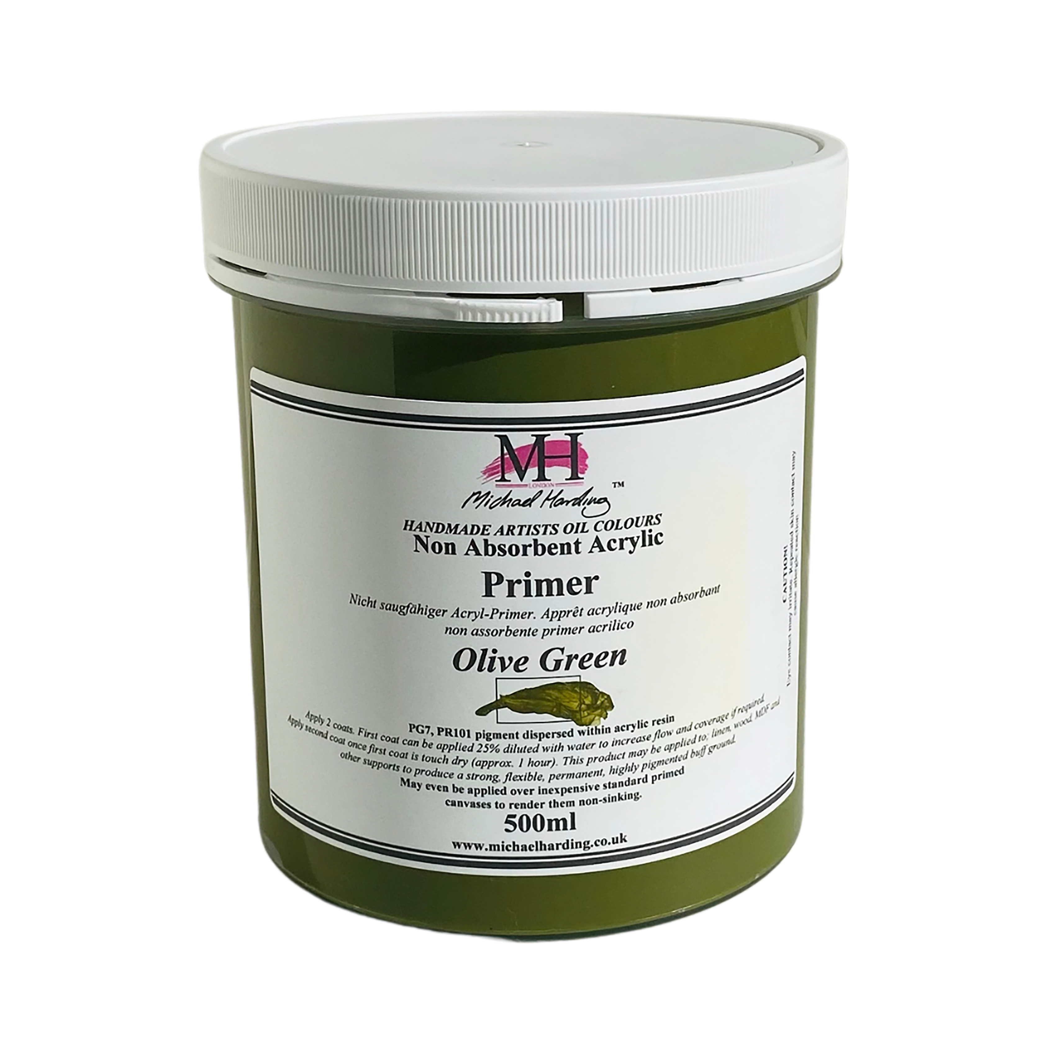 Michael Harding Non-Absorbent Acrylic Primer - Superior Base for Oil Paintings Trekell Art Supplies