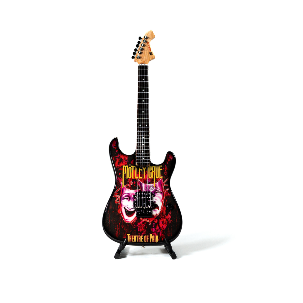 Mötley Crüe "Theatre of Pain" Collectible Miniature Guitar The Mini Axe
