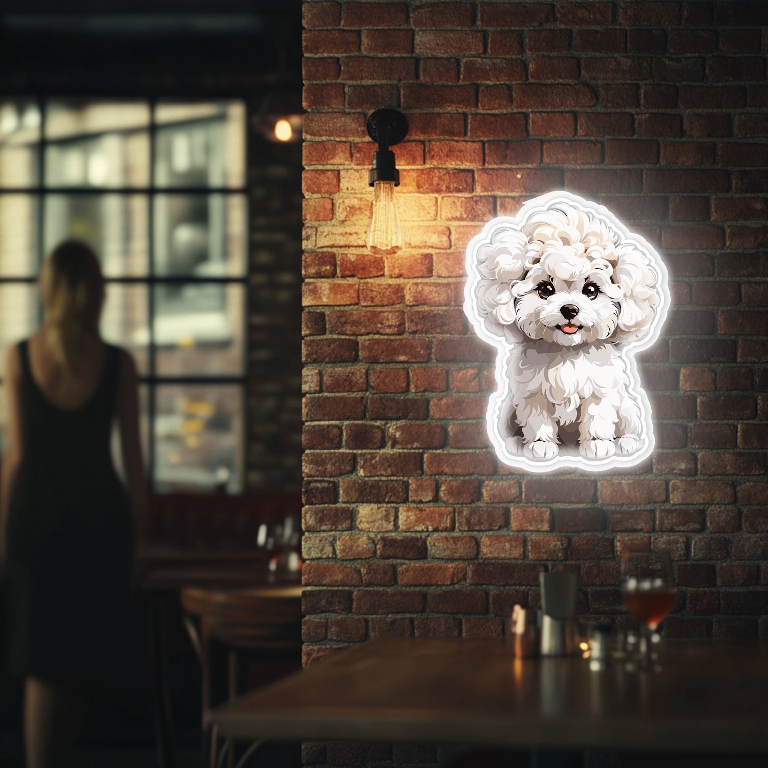 UV Printed Dog Neon Wall Art- LV0022 Liviqon.co
