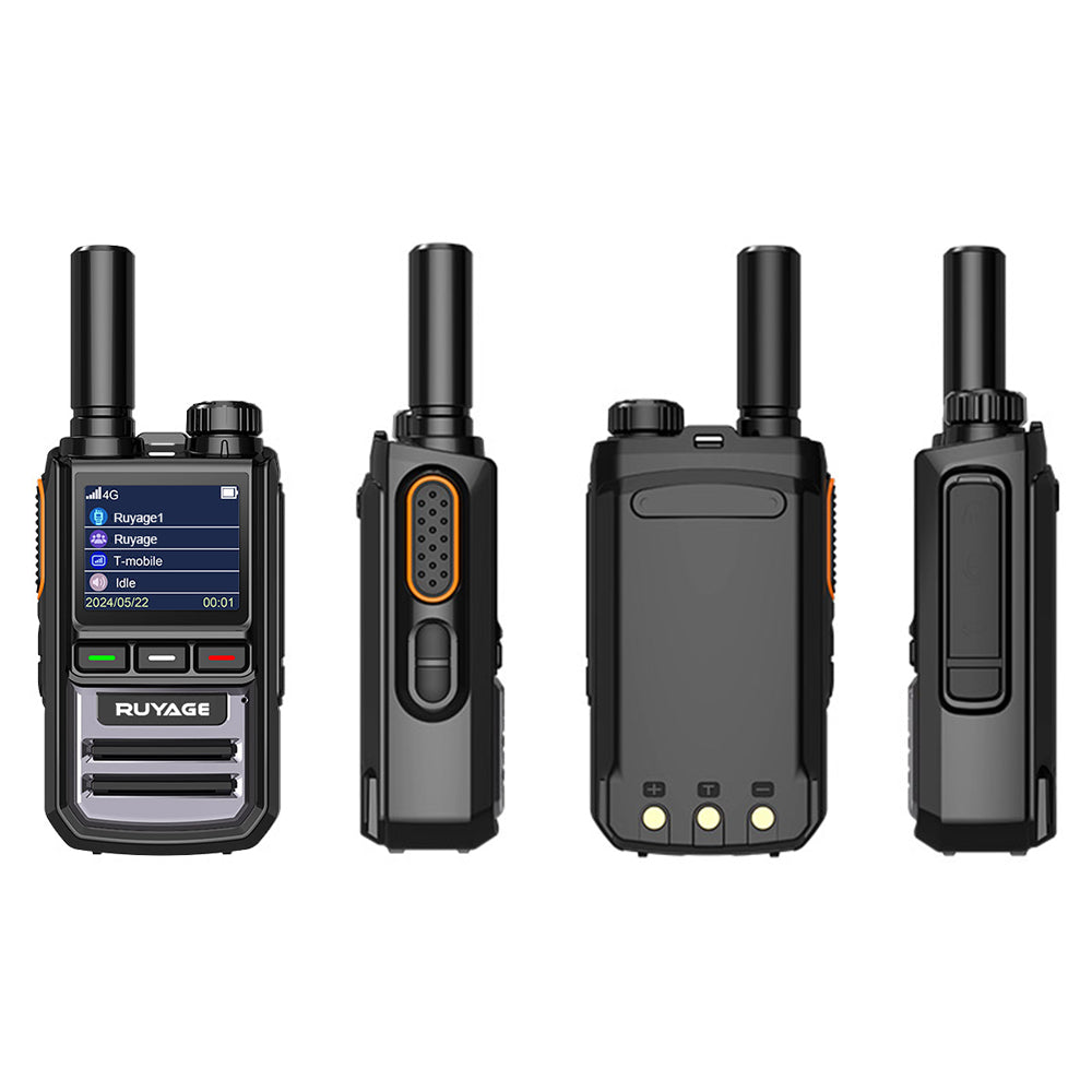 Ruyage R1 Nationwide Lte Two Way Radios Lifetime Free Unlimited Range Rechargeable Global 4g Poc,Portable Walkie Talkies Long Range for Adults Family Road Trip Truck Fleet 2 Pack Ruyage Radio