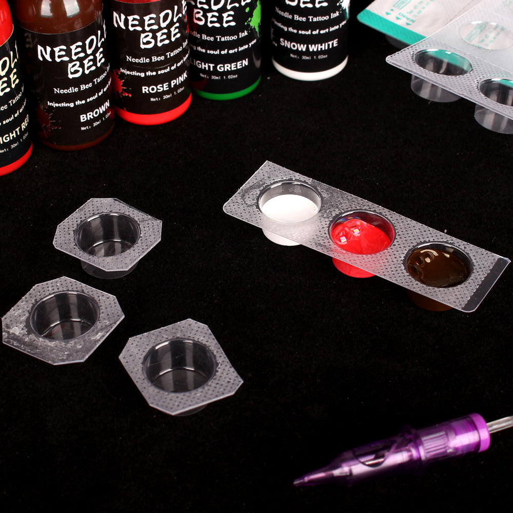 Tattoo Ink Cups-EO sterilization-24pcs-15cups/1pcs INKSOULSUPPLY.COM
