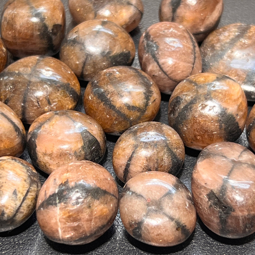 Extra Quality Chiastolite Cross Tumbled Stones (By The Piece or Pound) Amazing Crystals