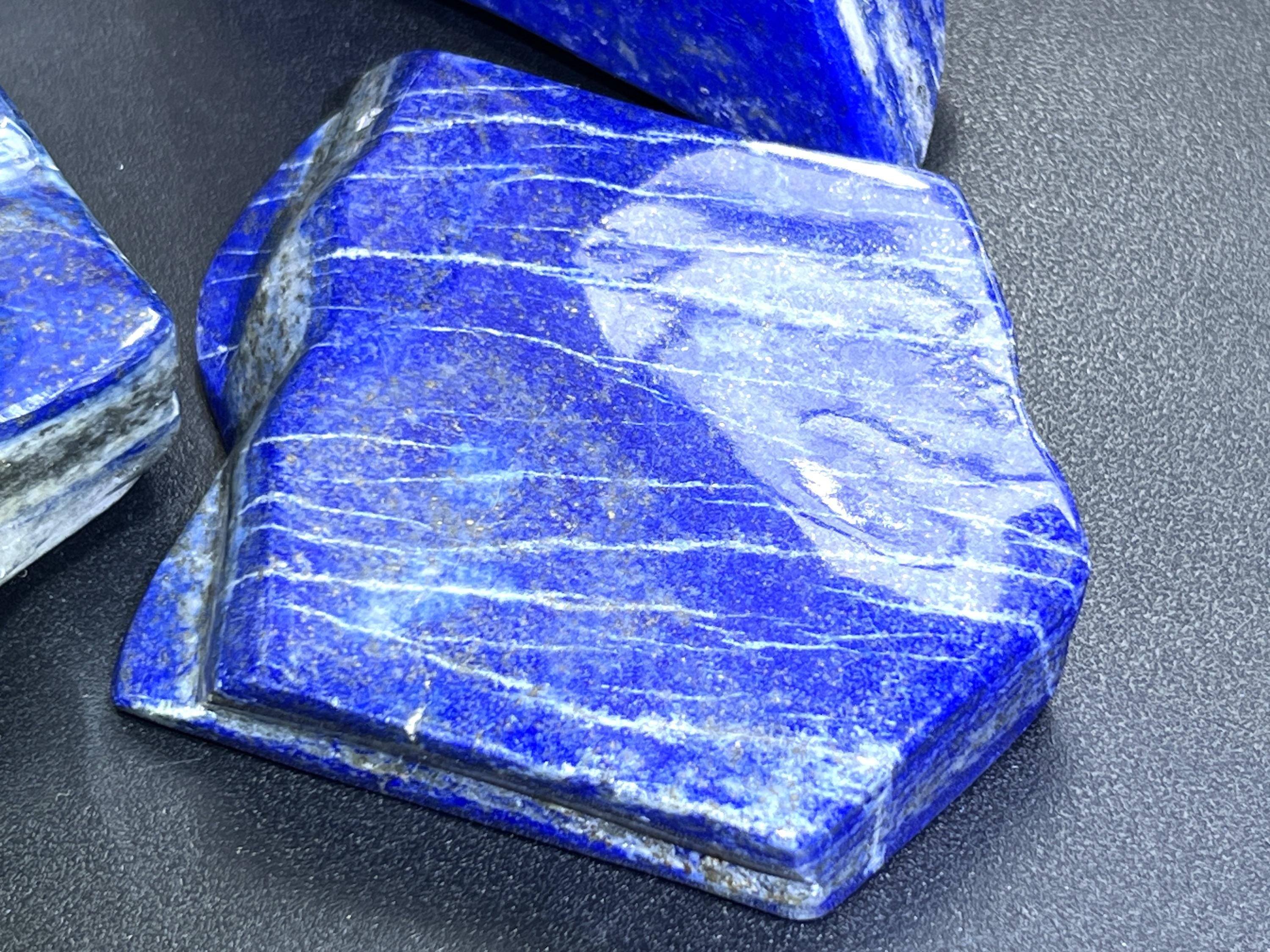 Large Blue Lapis Lazuli Freeform Polished Slab Boulders Carvings Wholesale Amazing Crystals
