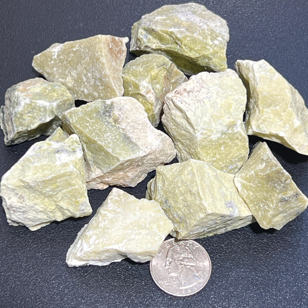 Yellow Green Turquoise Rough Raw Stones (By The Piece or Pound) Wholesale Amazing Crystals