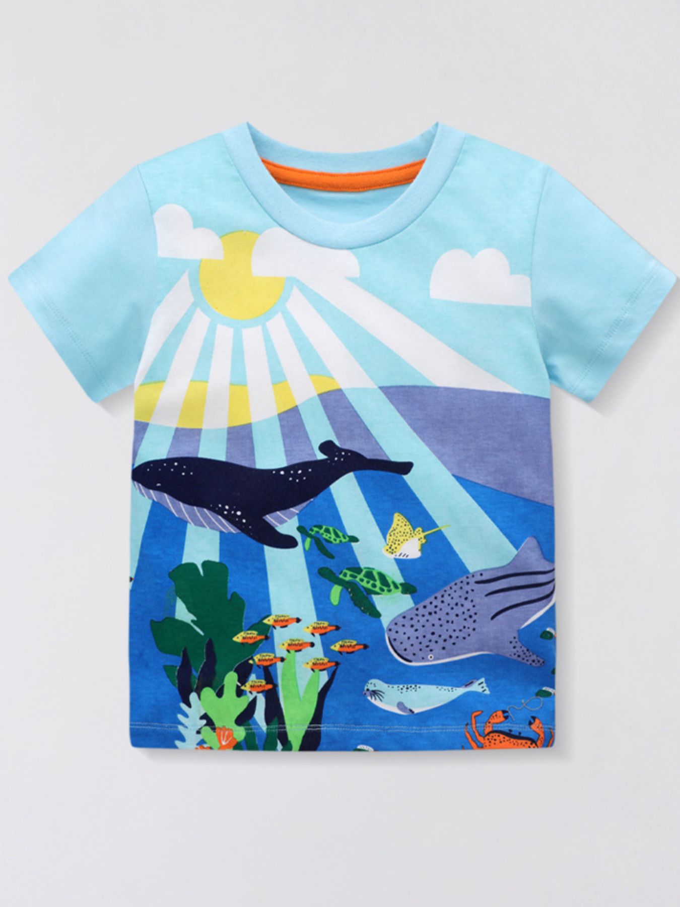 Toddler Boys and Boys Printed Round Neck Short Sleeve T-Shirt NicholesGifts