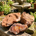 Extra Large Red Carnelian Agate Crystal Boulders (4-8 Inches) Rough Raw Stones Amazing Crystals