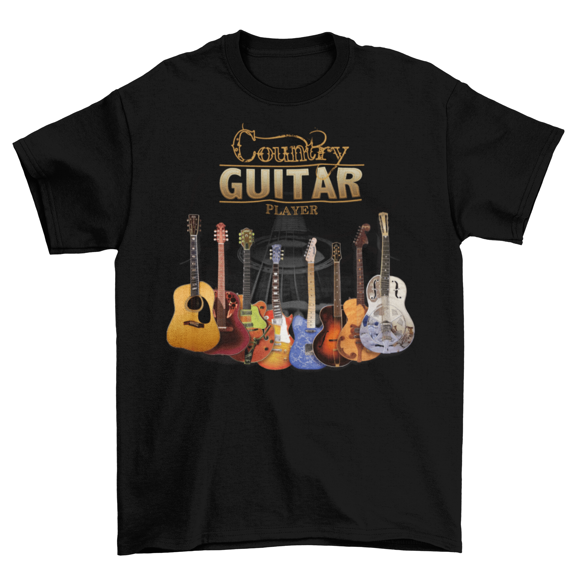 Country Guitar Player T-Shirt Taboo
