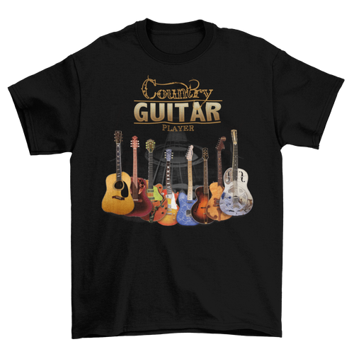 Country Guitar Player T-Shirt Taboo