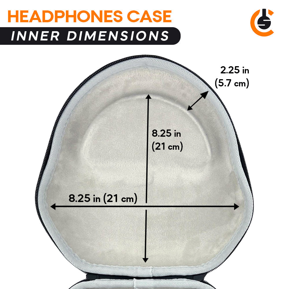 CentralSound Hard Cover Carrying Case for Apple AirPods Max Headphones Black CentralSound