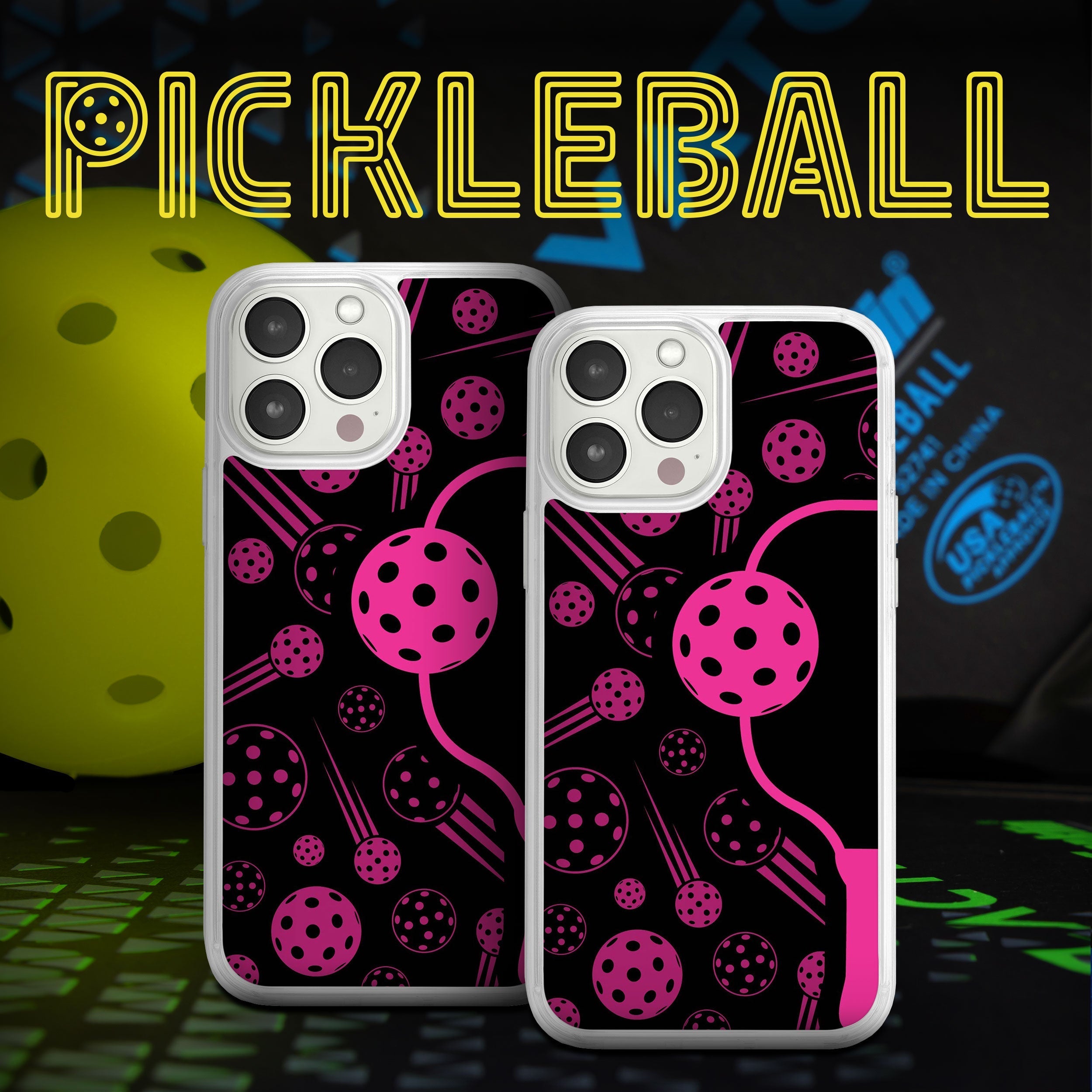 Pickleball HD Apple iPhone 12 Series Mag-Safe Phone Case Affinity Bands
