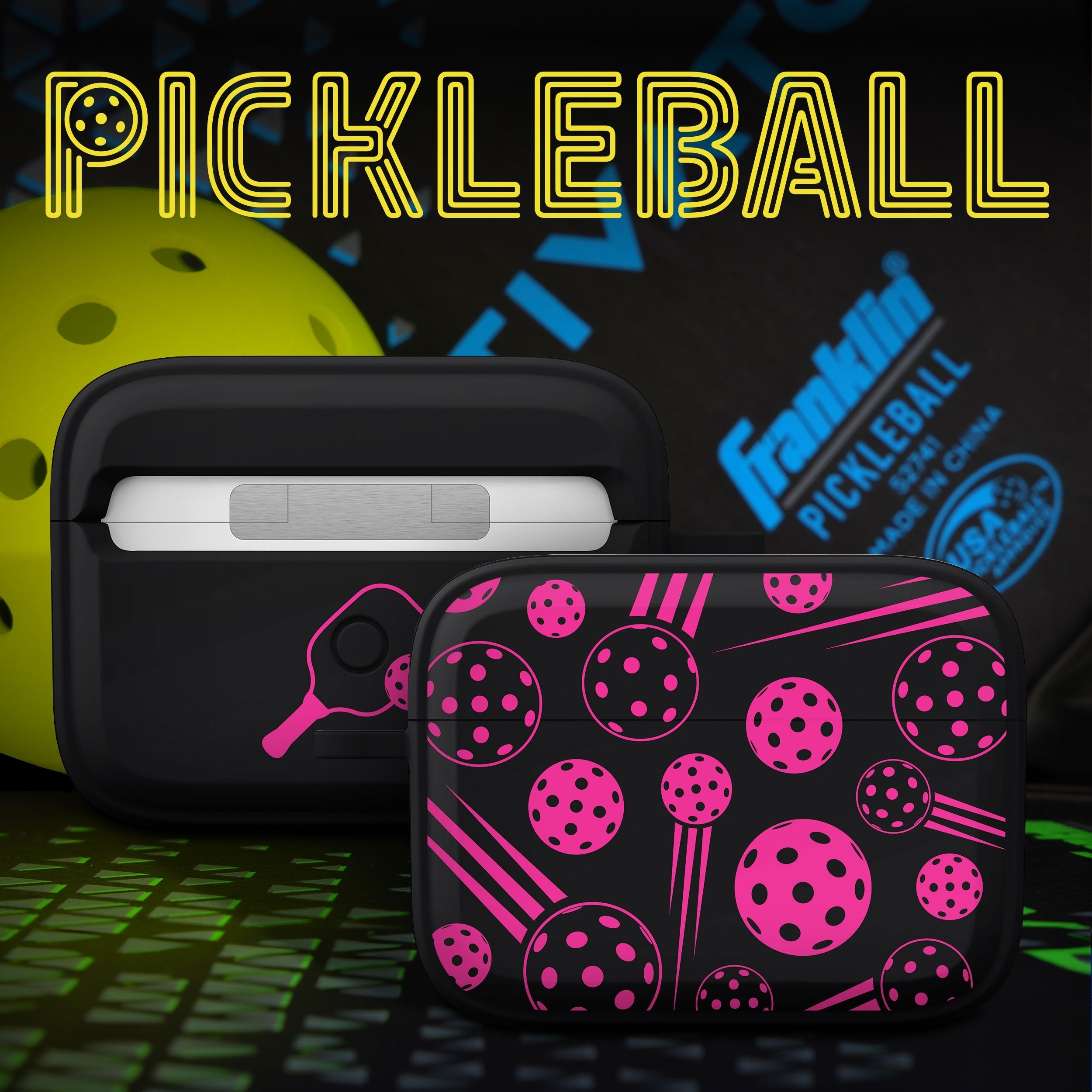 Pickleball HDX Apple AirPods Pro 1 & 2 Case Cover Affinity Bands