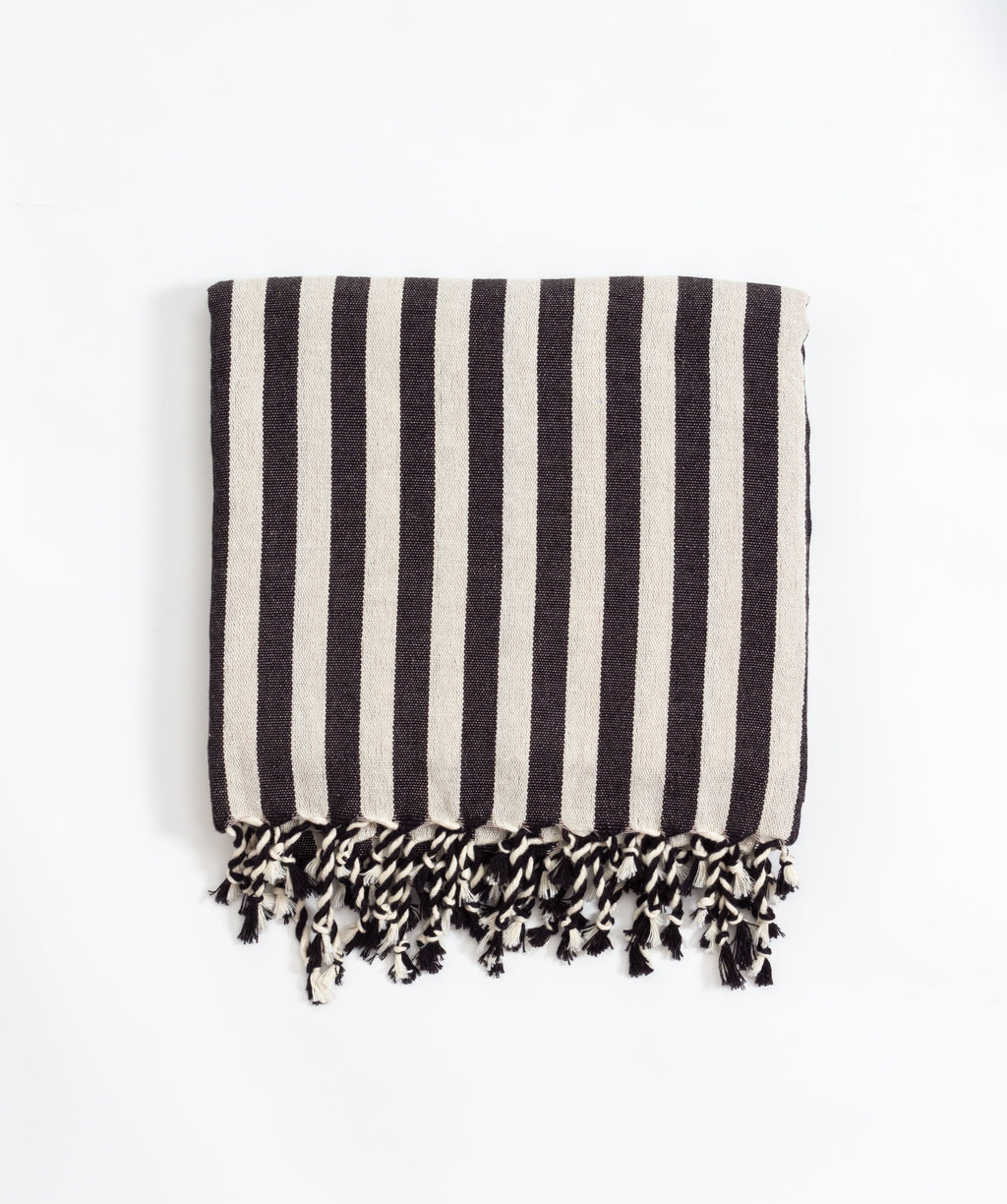 Zebra Cotton Linen Towel Eastern Woven