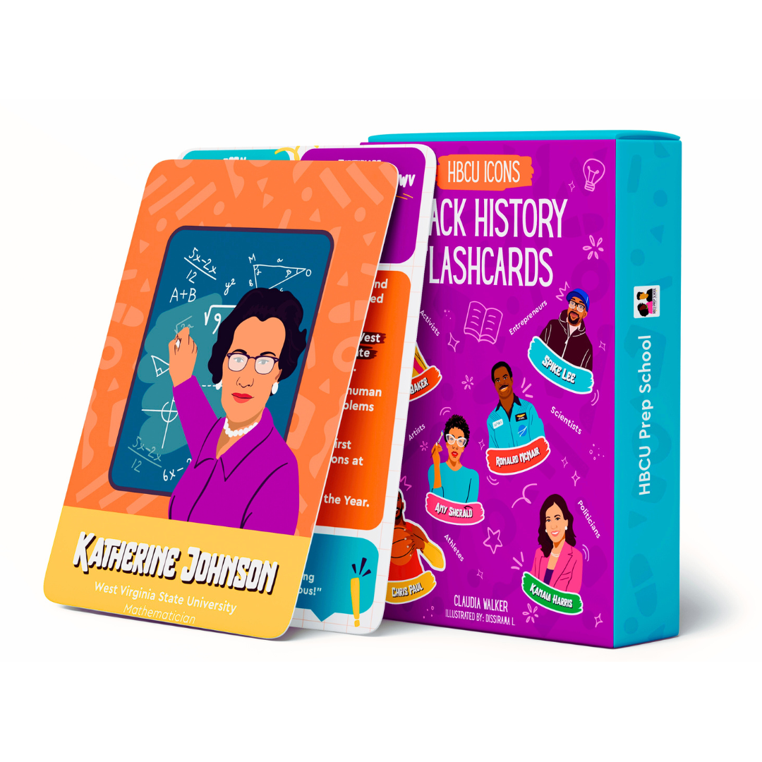 HBCU Icons Black History Flashcards HBCU Prep School