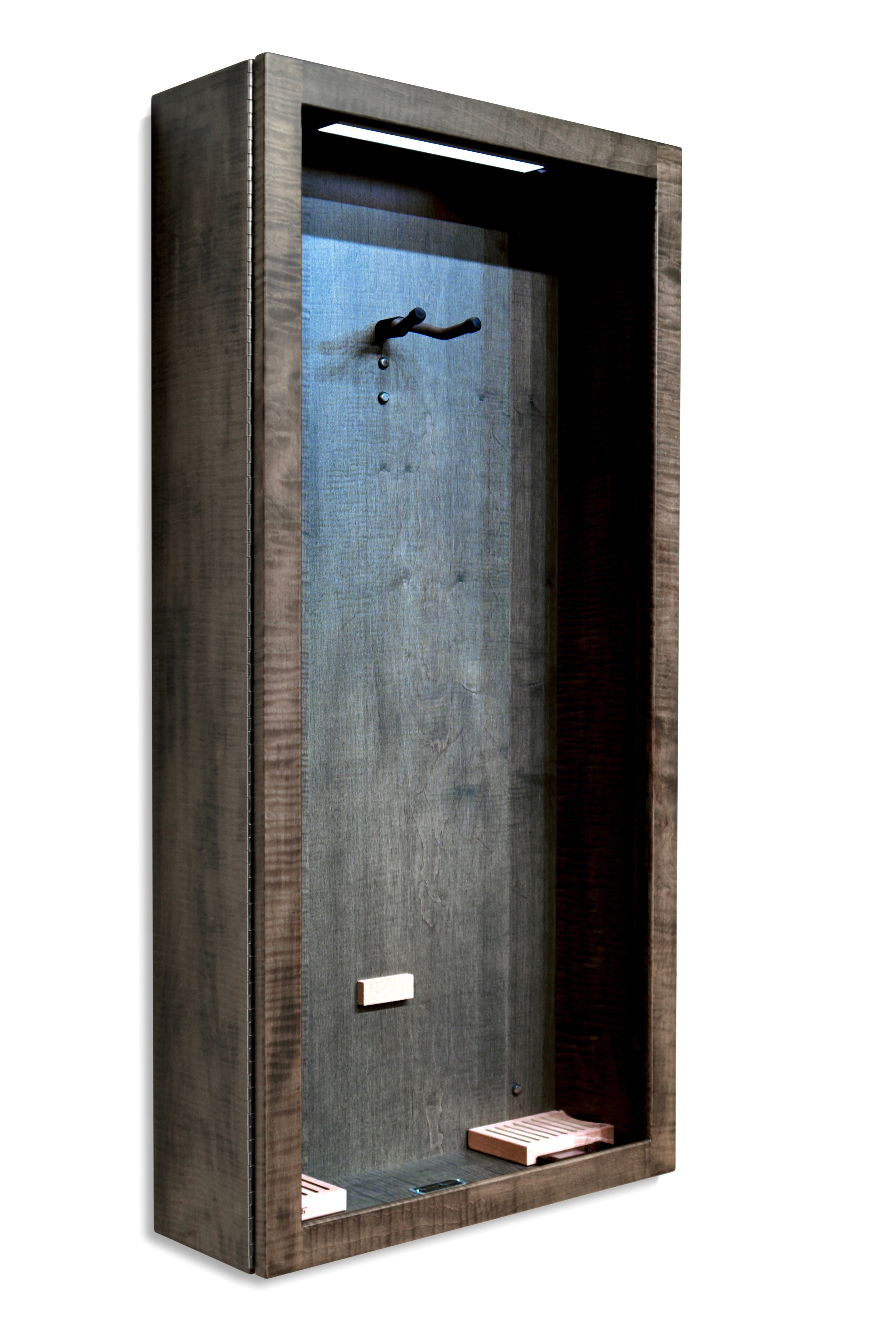 ClimaCase Rectangle Humidor - Flamed Maple with Antique Slate Stain Acoustic Remedy Cases