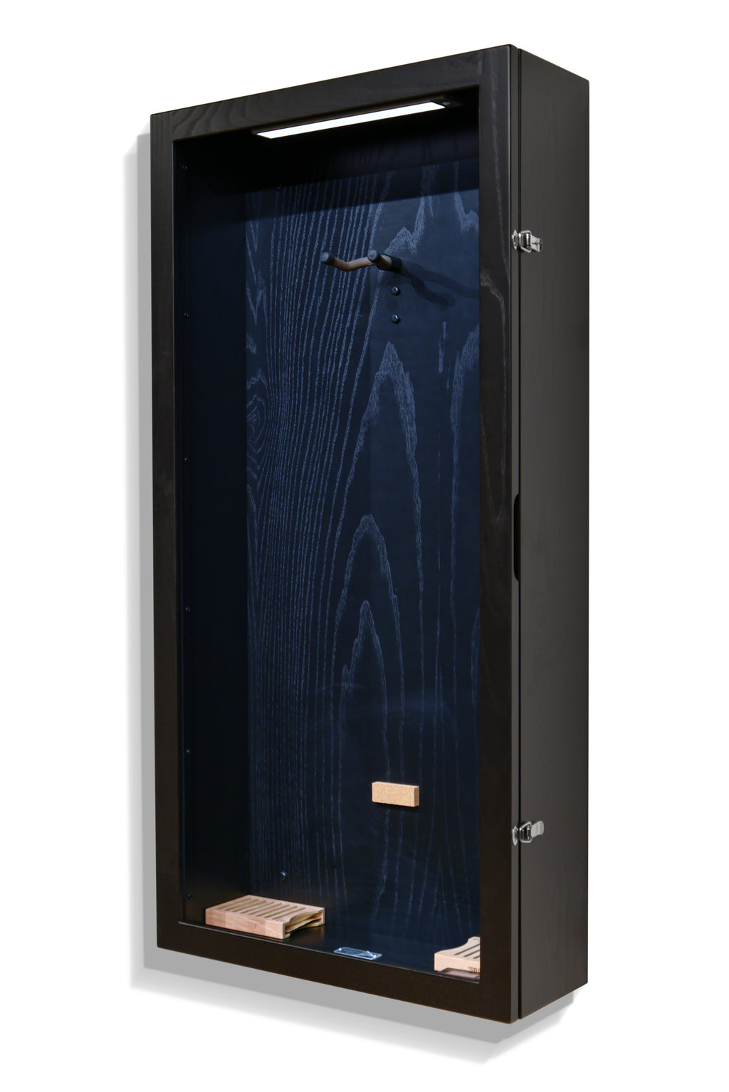 ClimaCase Rectangle Humidor - Northern White Ash with Piano Black Acoustic Remedy Cases