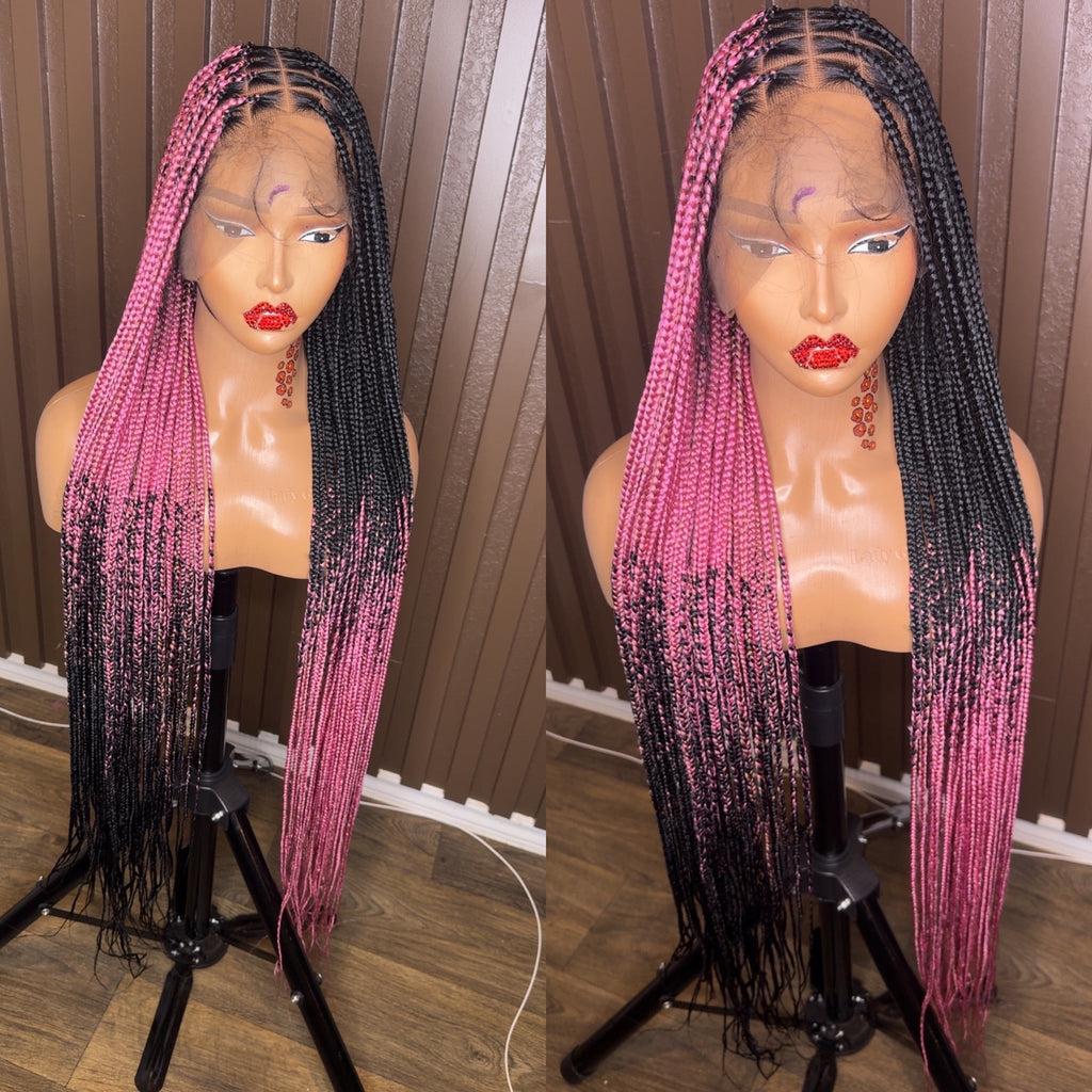 Cross braids dark pink HOL stores