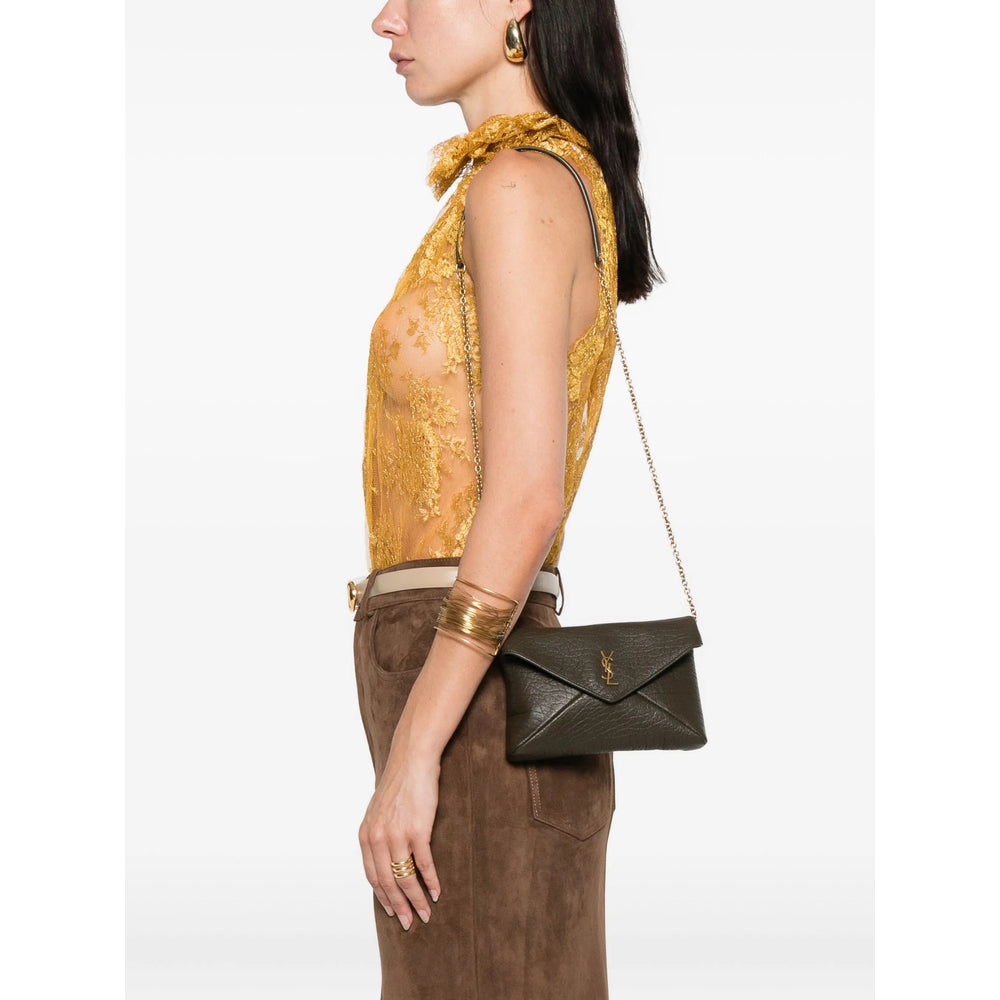 Saint Laurent Green Satchels & Cross Body Bags Women Luosophy