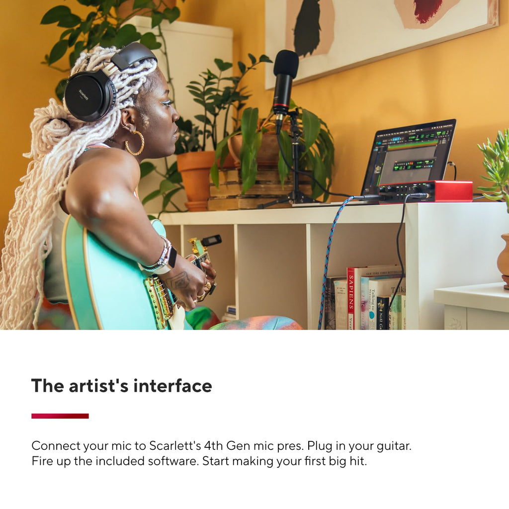 Focusrite Scarlett Solo 3rd Gen USB Audio Interface for Guitarists, Vocalists, Podcasters or Producers to record and playback studio quality sound MindFreakArtistry