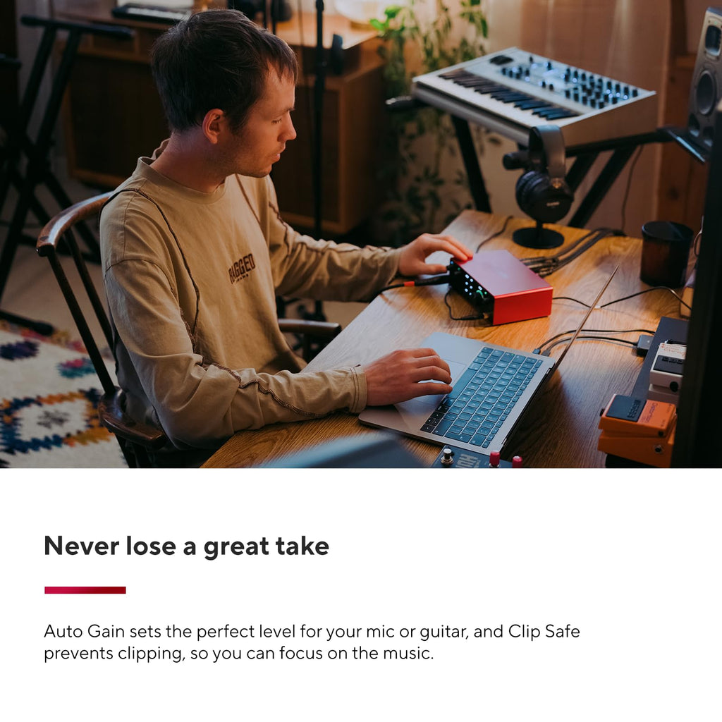 Focusrite Scarlett Solo 3rd Gen USB Audio Interface for Guitarists, Vocalists, Podcasters or Producers to record and playback studio quality sound MindFreakArtistry