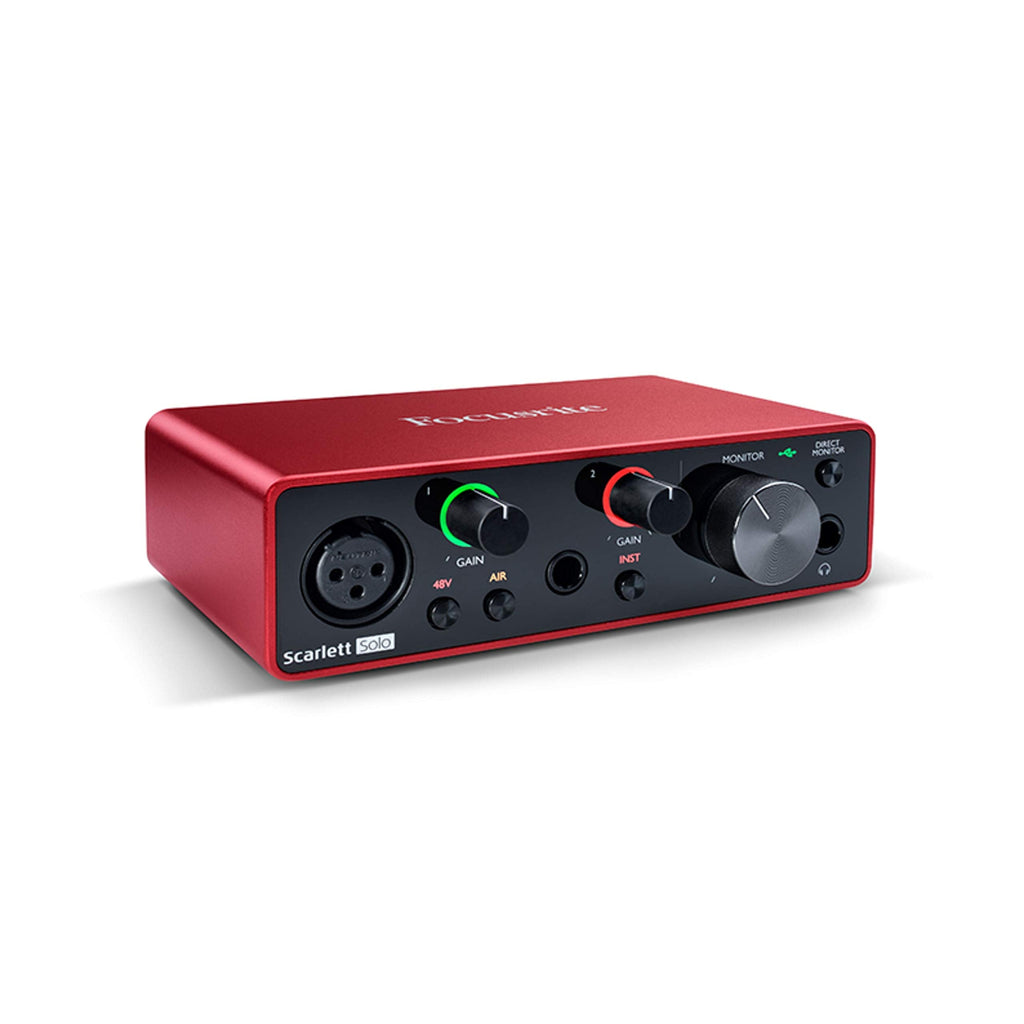 Focusrite Scarlett Solo 3rd Gen USB Audio Interface for Guitarists, Vocalists, Podcasters or Producers to record and playback studio quality sound MindFreakArtistry