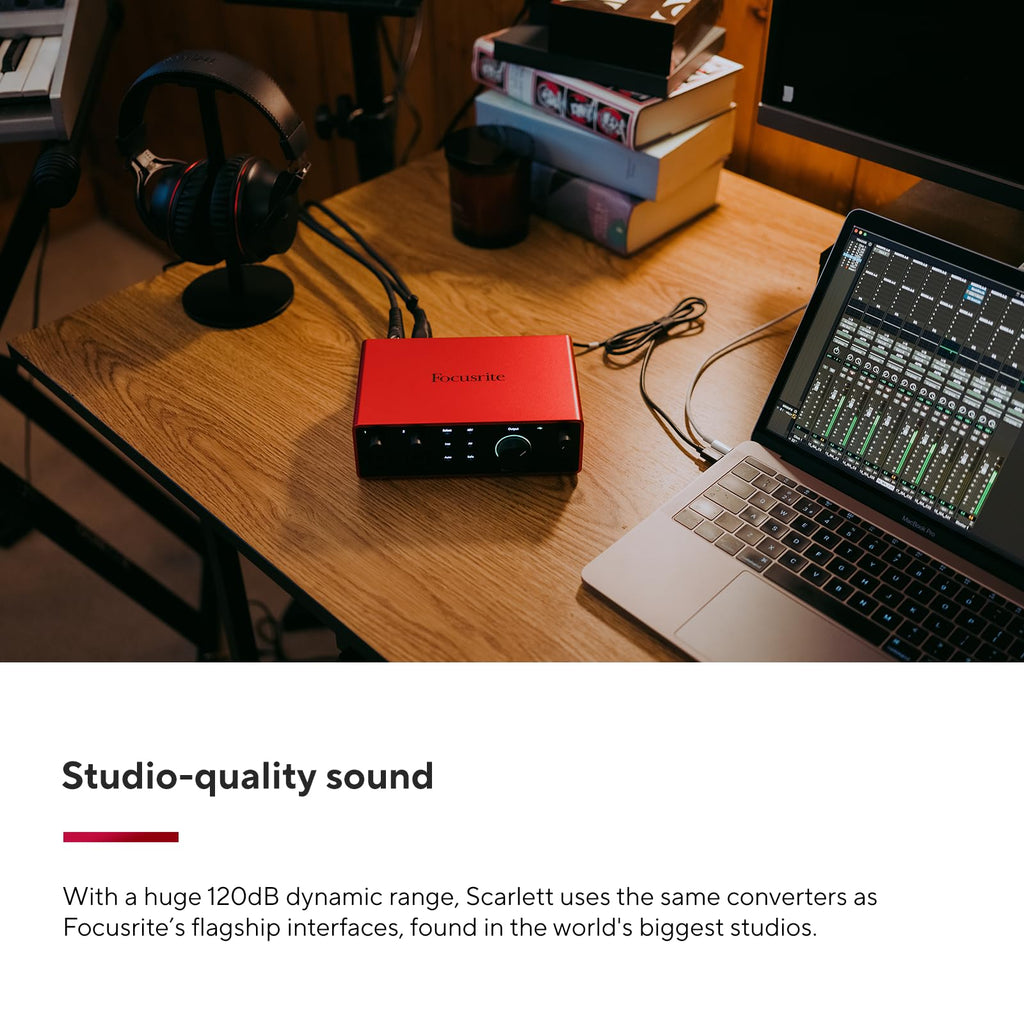 Focusrite Scarlett Solo 3rd Gen USB Audio Interface for Guitarists, Vocalists, Podcasters or Producers to record and playback studio quality sound MindFreakArtistry