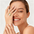 Gold Stainless Steel Quartz Ring Watch Fashion Hut Jewelry