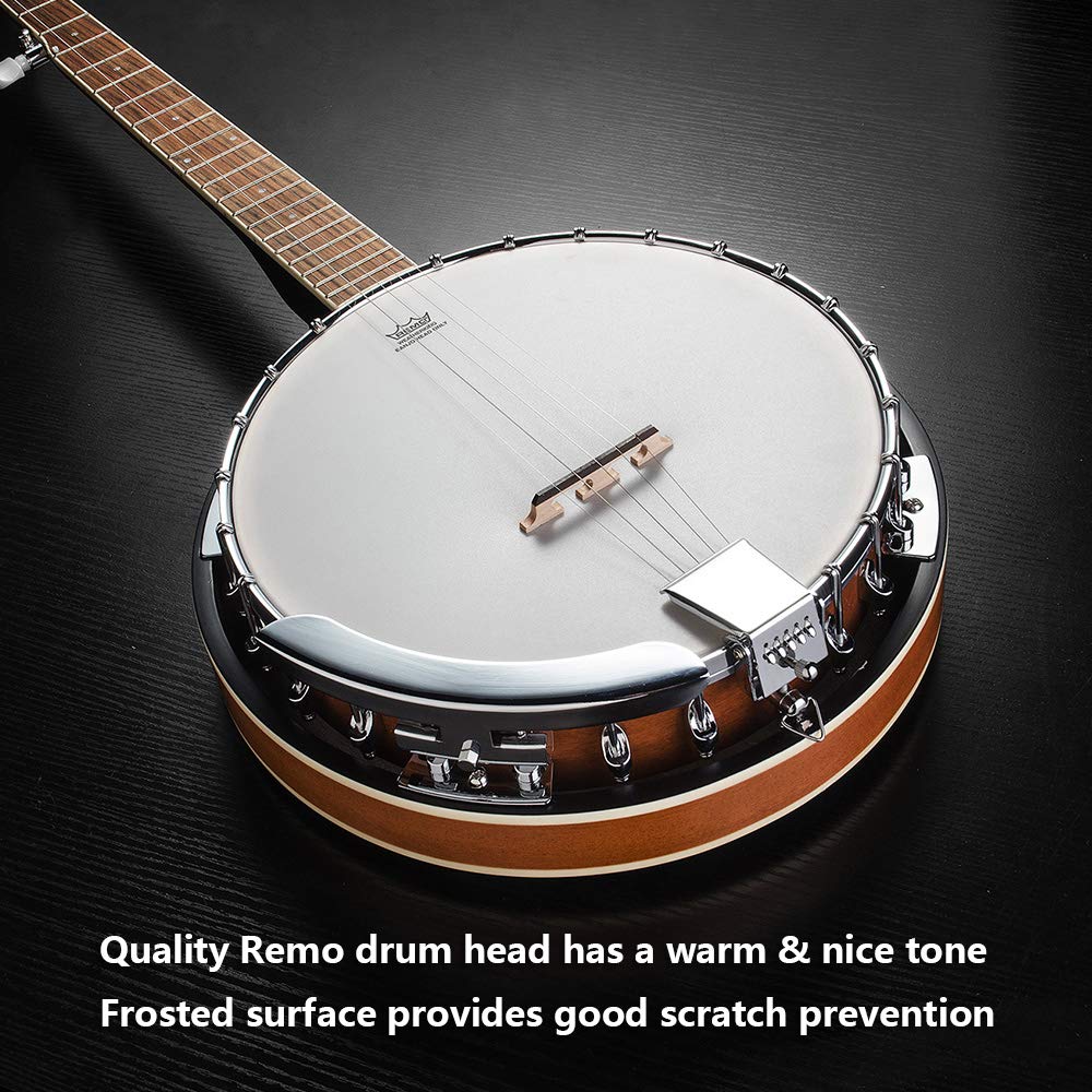 Vangoa Banjo 5 String Full Size Banjos Set with Resonator, Remo Head, Beginner Banjo Kit with Closed Back, Premium Accessories for Adults, Teenager MindFreakArtistry