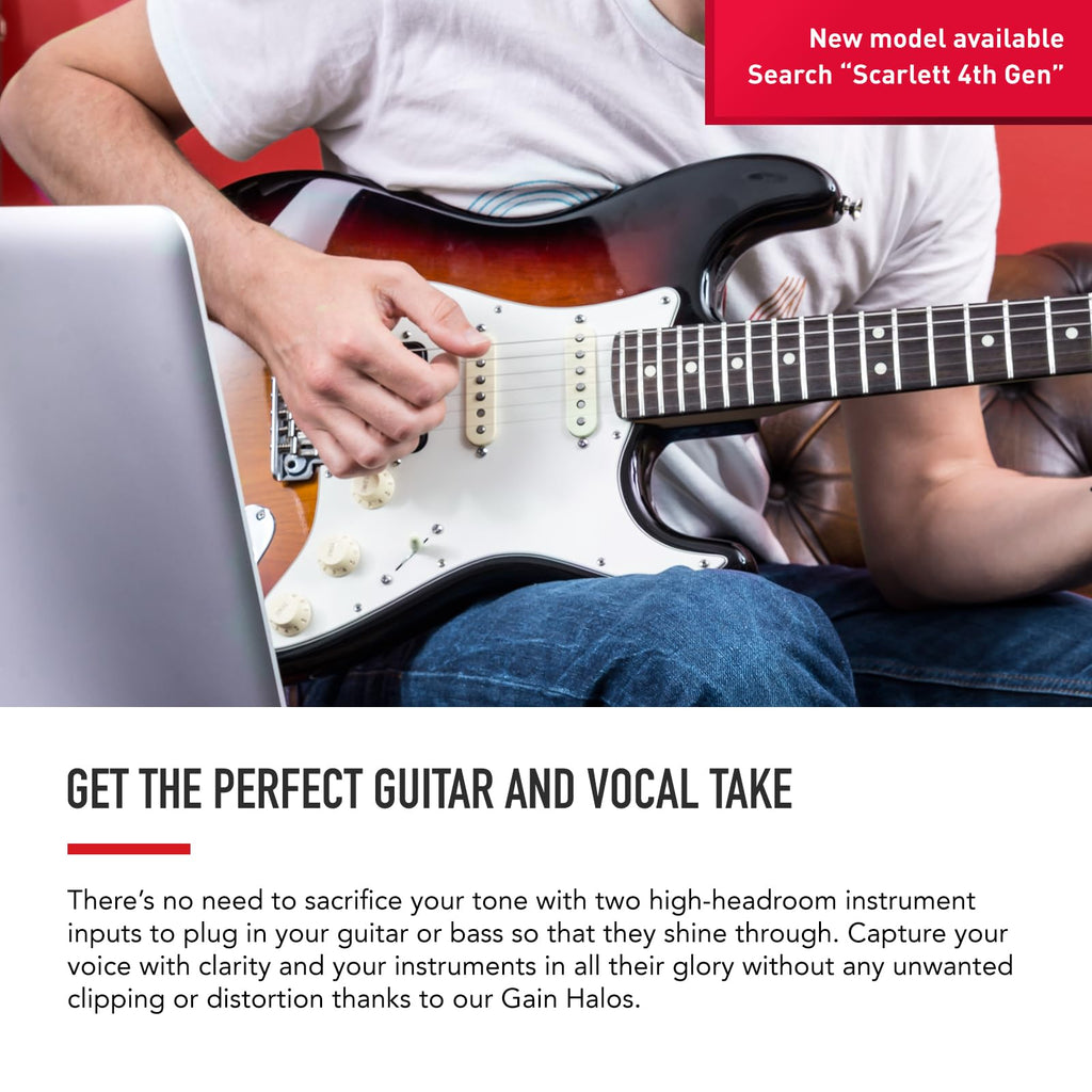 Focusrite Scarlett Solo 3rd Gen USB Audio Interface for Guitarists, Vocalists, Podcasters or Producers to record and playback studio quality sound MindFreakArtistry