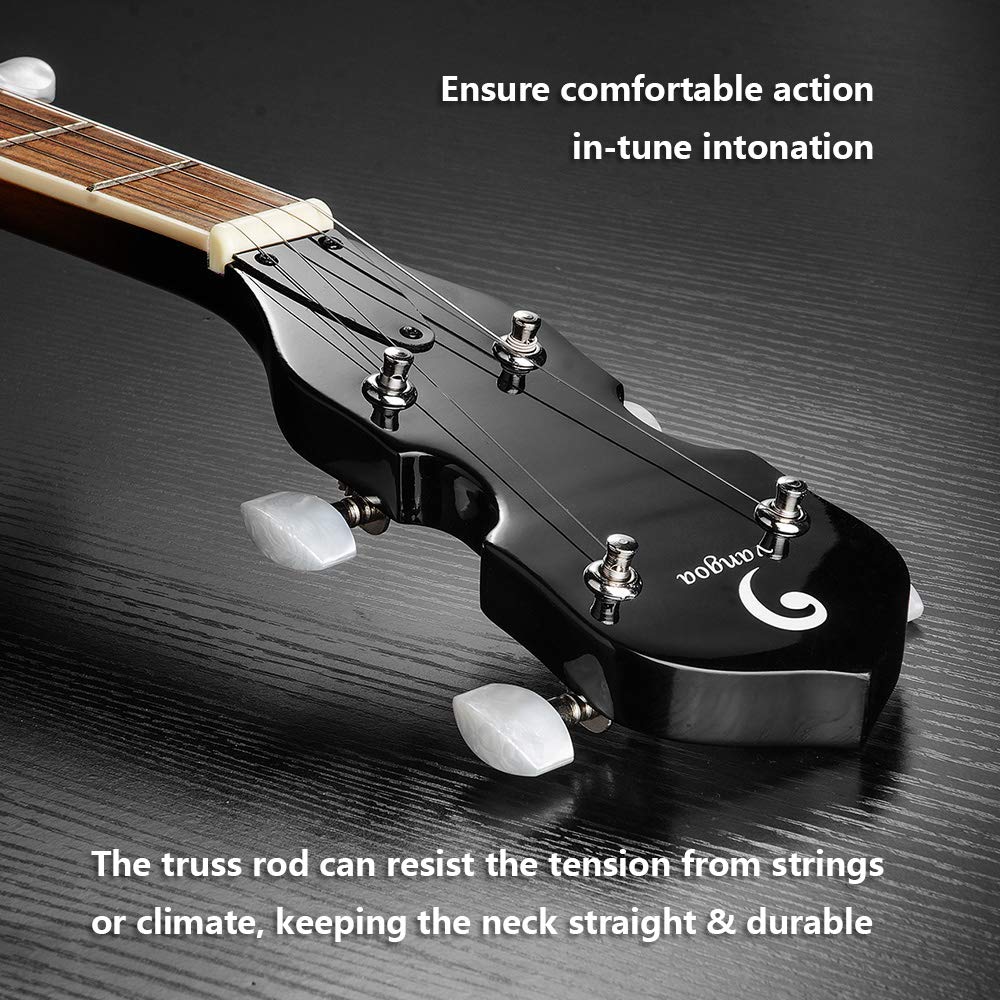 Vangoa Banjo 5 String Full Size Banjos Set with Resonator, Remo Head, Beginner Banjo Kit with Closed Back, Premium Accessories for Adults, Teenager MindFreakArtistry