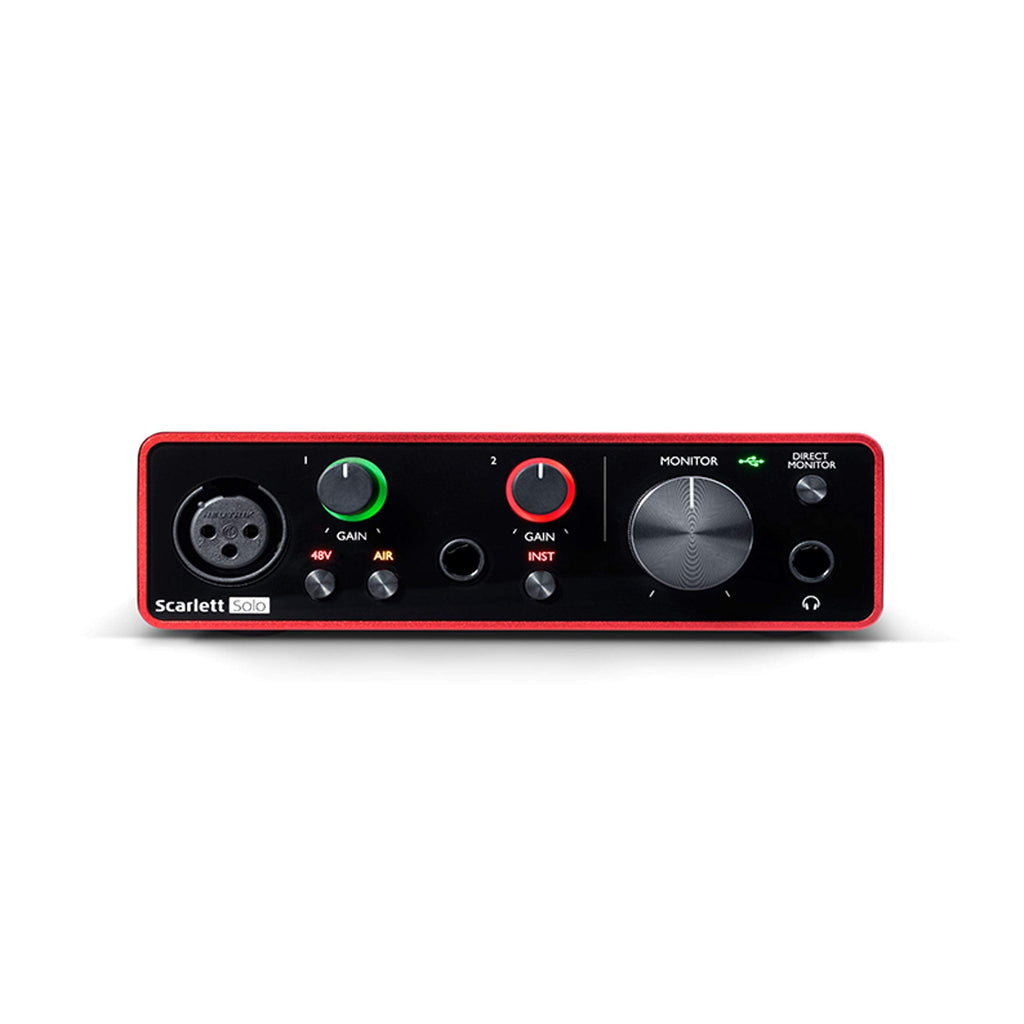 Focusrite Scarlett Solo 3rd Gen USB Audio Interface for Guitarists, Vocalists, Podcasters or Producers to record and playback studio quality sound MindFreakArtistry