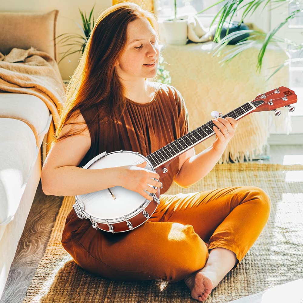 Vangoa Banjo 5 String Full Size Banjos Set with Resonator, Remo Head, Beginner Banjo Kit with Closed Back, Premium Accessories for Adults, Teenager MindFreakArtistry