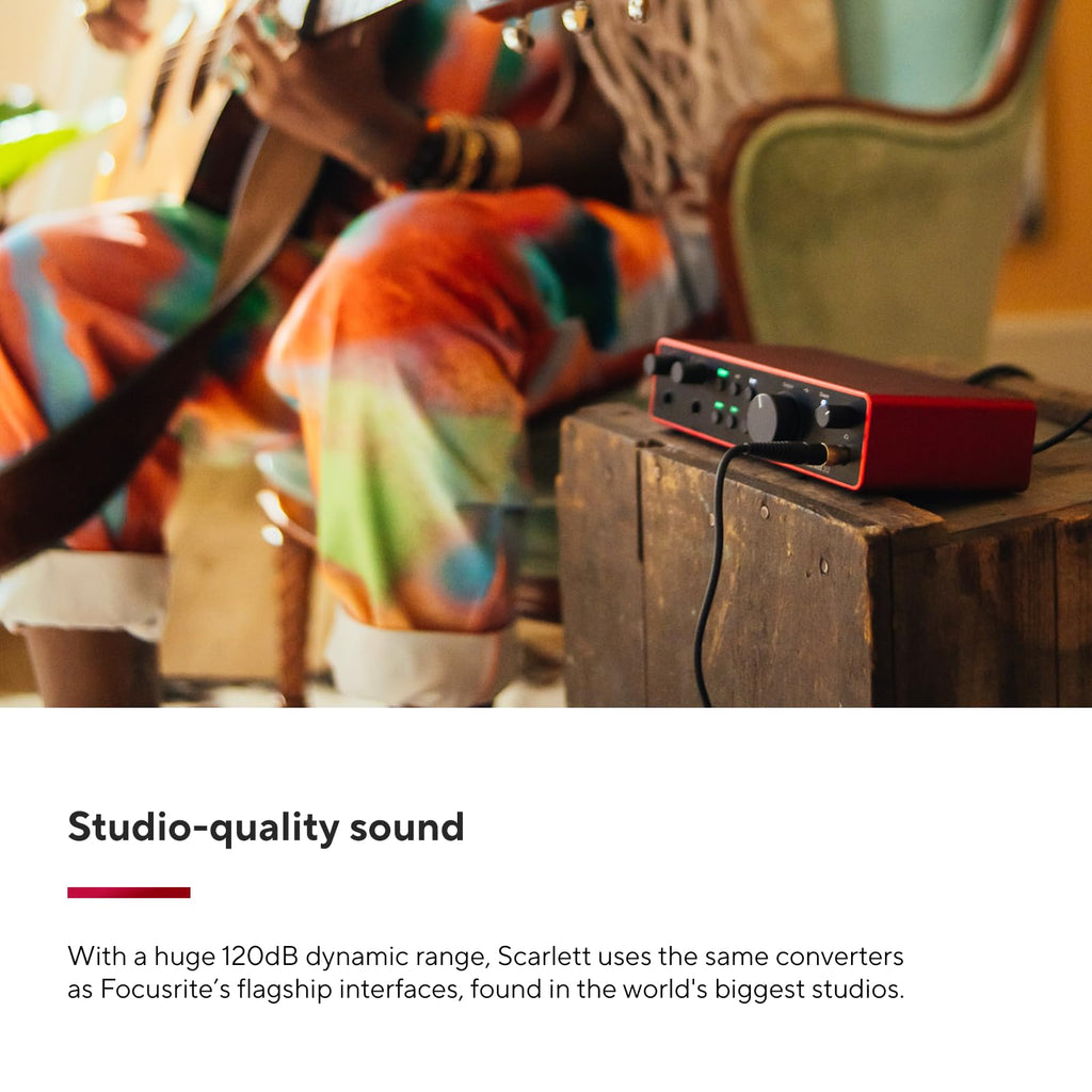 Focusrite Scarlett Solo 3rd Gen USB Audio Interface for Guitarists, Vocalists, Podcasters or Producers to record and playback studio quality sound MindFreakArtistry