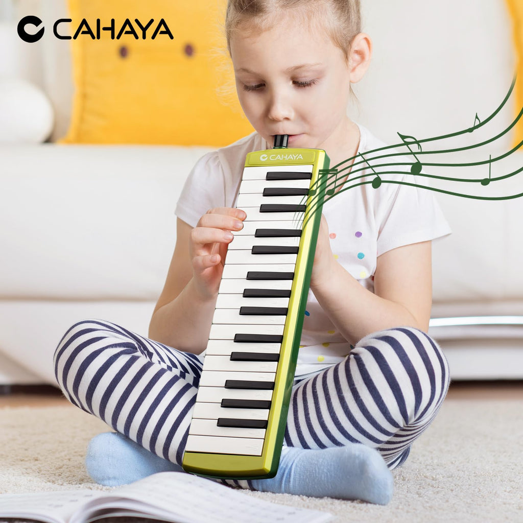 CAHAYA Melodica 32 Keys Double Tubes Mouthpiece Air Piano Keyboard Musical Instrument with Carrying Bag 32 Keys, Black, CY0050-1 MindFreakArtistry