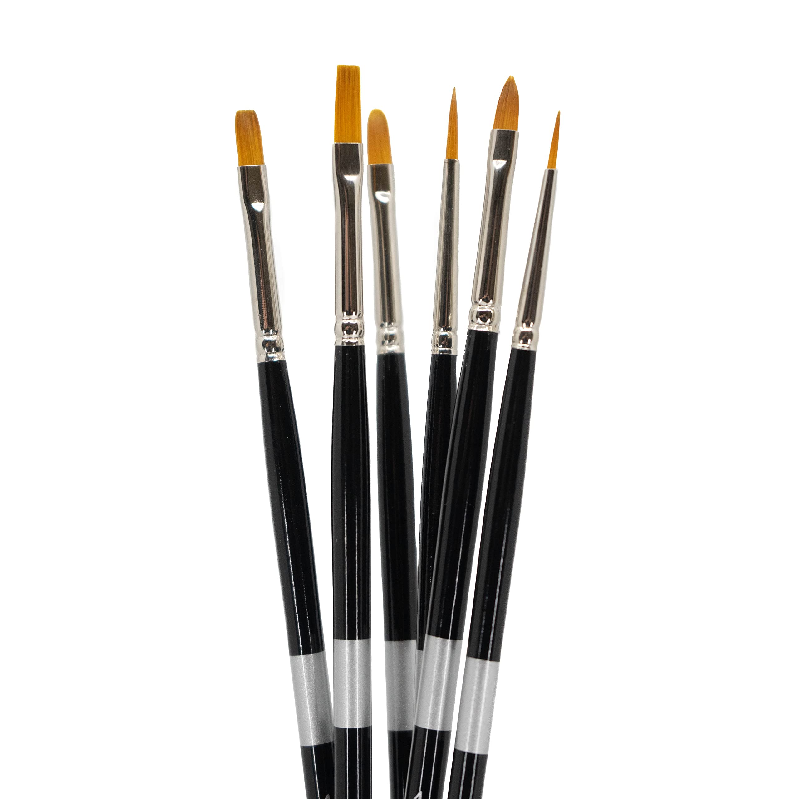 Trekell Golden Taklon Long Handle Top Sellers Brush Set Trekell Art Supplies