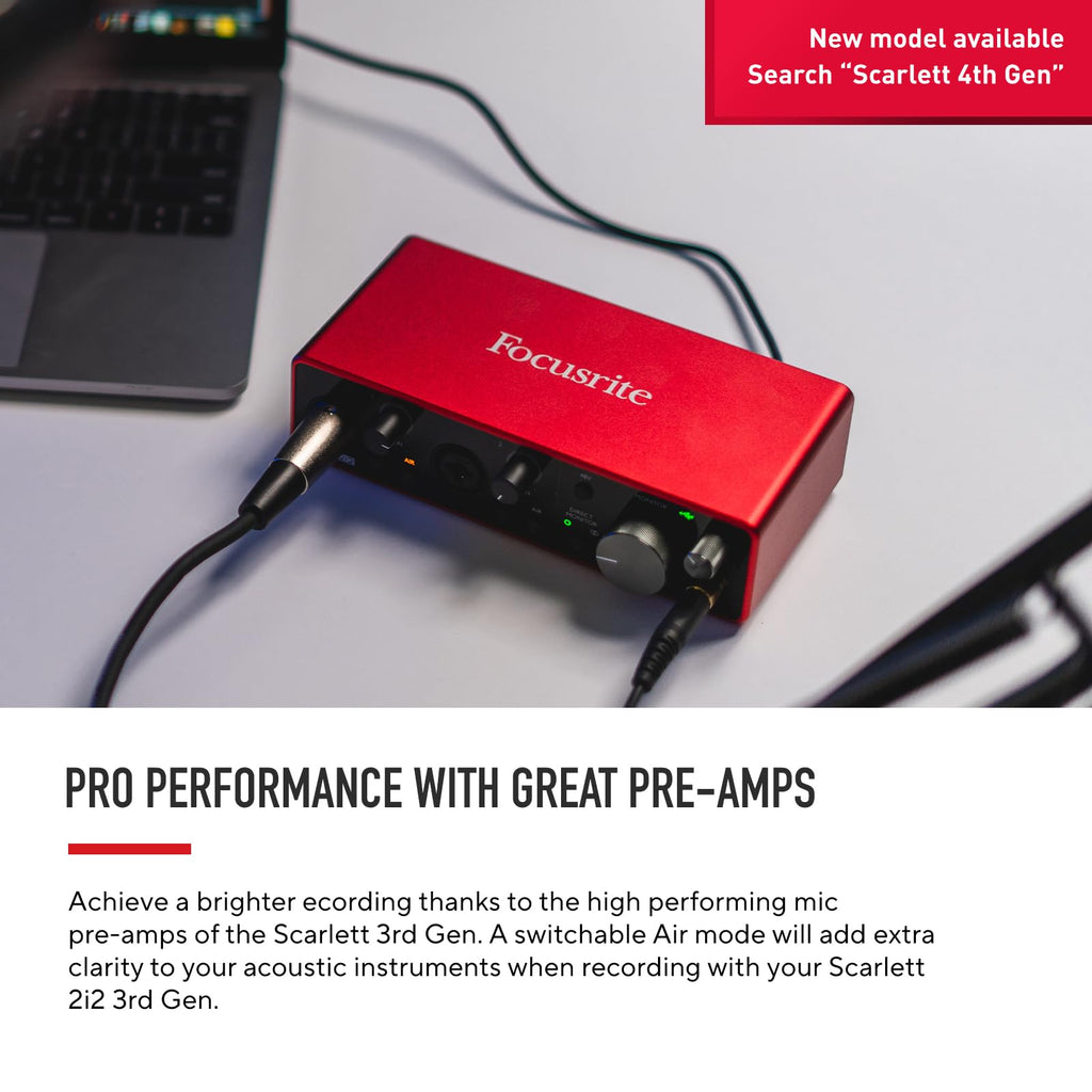 Focusrite Scarlett Solo 3rd Gen USB Audio Interface for Guitarists, Vocalists, Podcasters or Producers to record and playback studio quality sound MindFreakArtistry