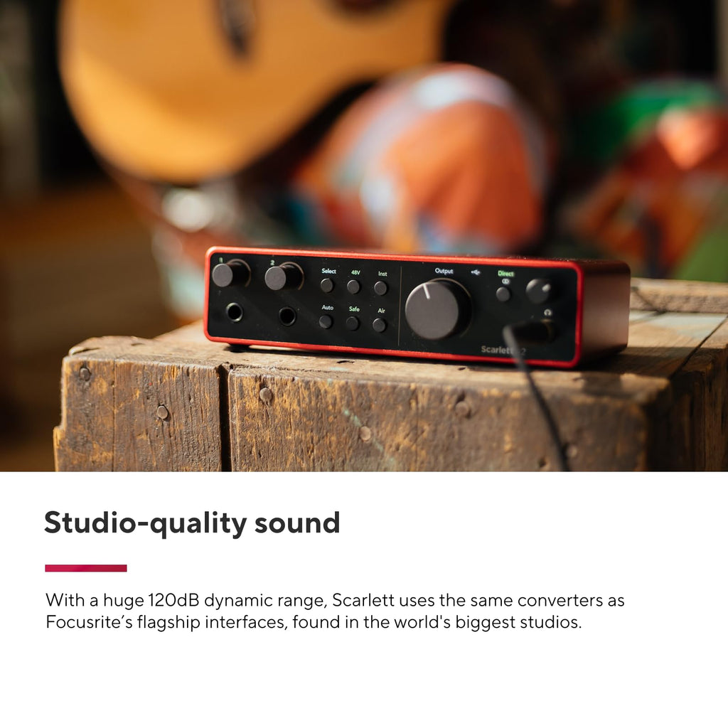 Focusrite Scarlett Solo 3rd Gen USB Audio Interface for Guitarists, Vocalists, Podcasters or Producers to record and playback studio quality sound MindFreakArtistry