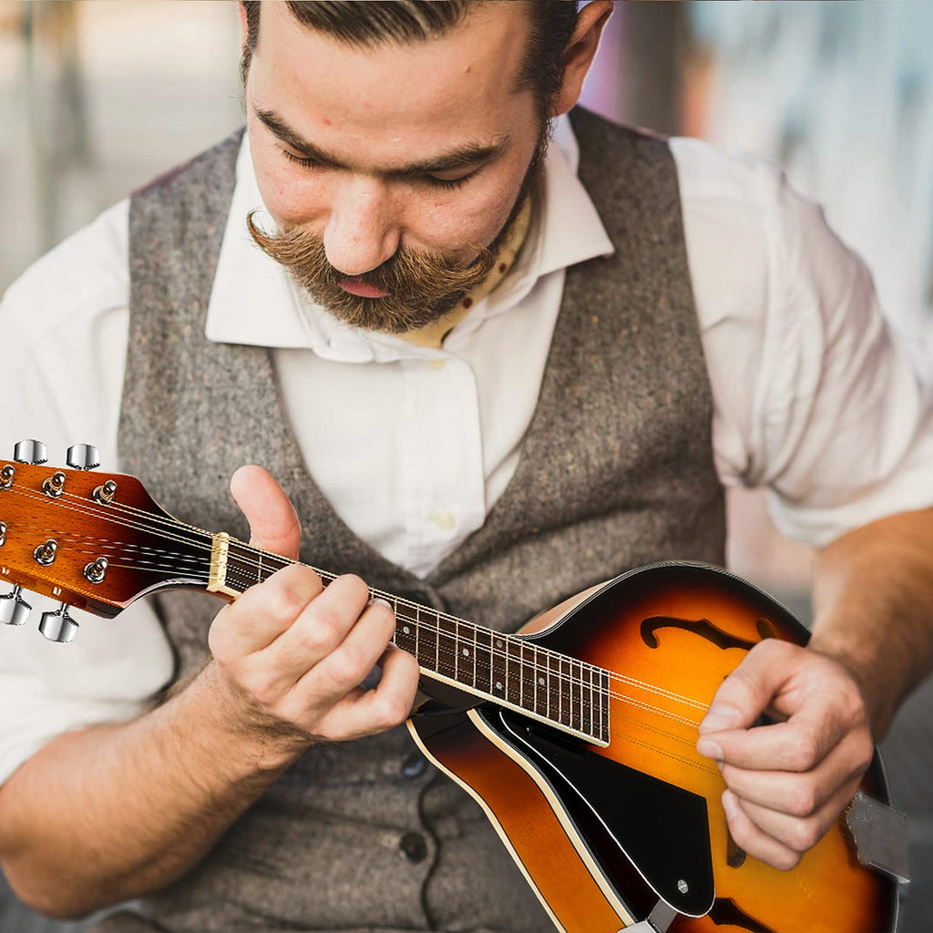 Vangoa Mandolin Musical Instrument A Style, Acoustic Mandolin Instrument Kit Italian 8 String for Professional Beginners Adults Teens Youth Kids, Sunburst, Glossy MindFreakArtistry