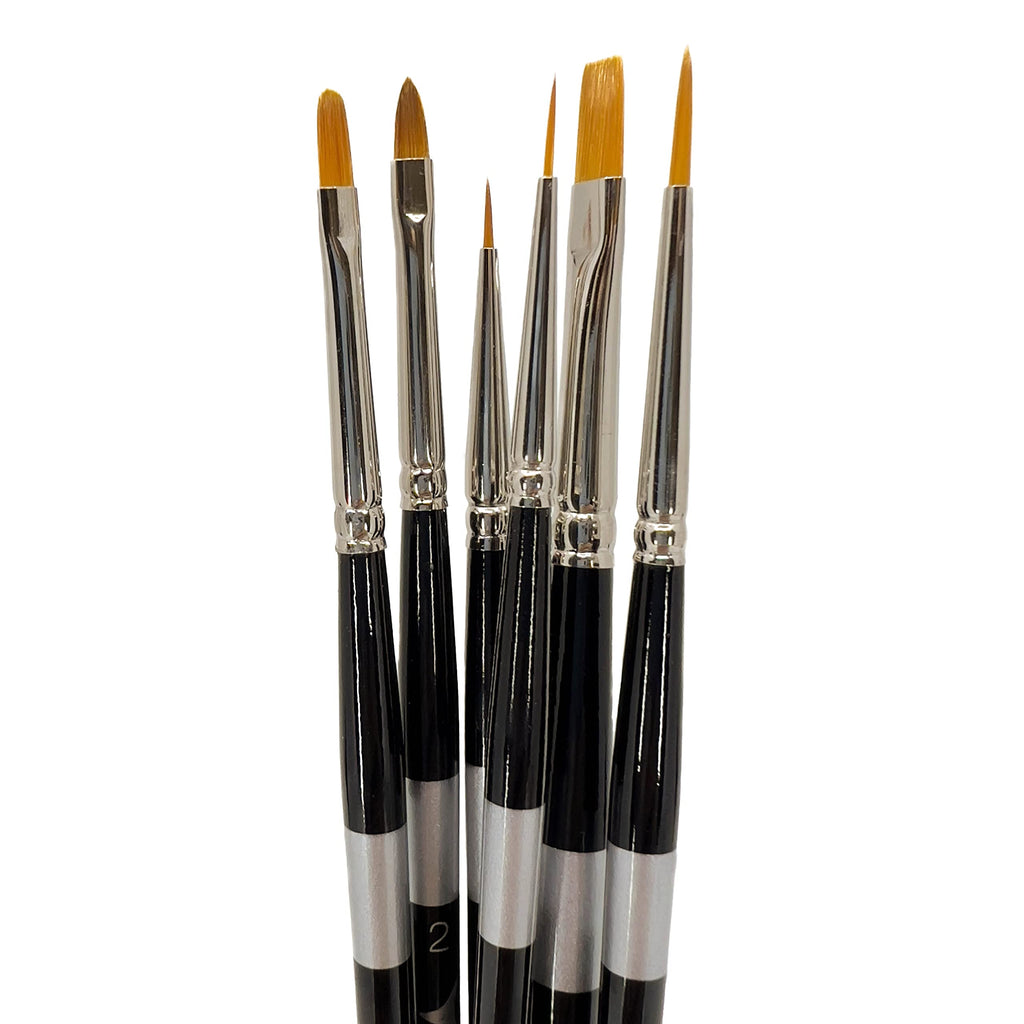 Trekell Golden Taklon Short Handle Top Sellers Brush Set Trekell Art Supplies