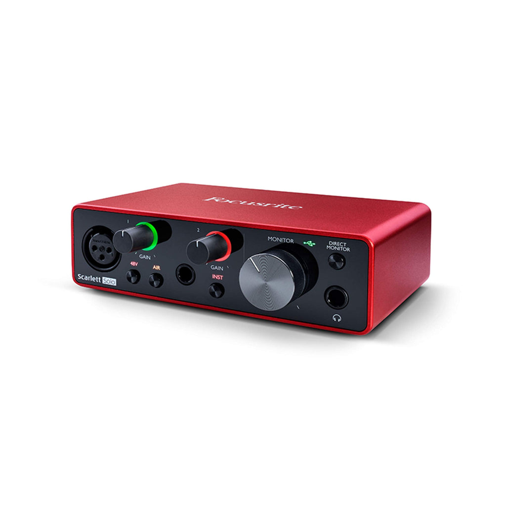 Focusrite Scarlett Solo 3rd Gen USB Audio Interface for Guitarists, Vocalists, Podcasters or Producers to record and playback studio quality sound MindFreakArtistry