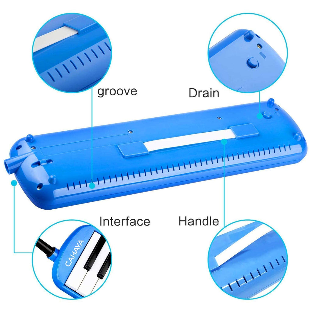 CAHAYA Melodica 32 Keys Double Tubes Mouthpiece Air Piano Keyboard Musical Instrument with Carrying Bag 32 Keys, Black, CY0050-1 MindFreakArtistry