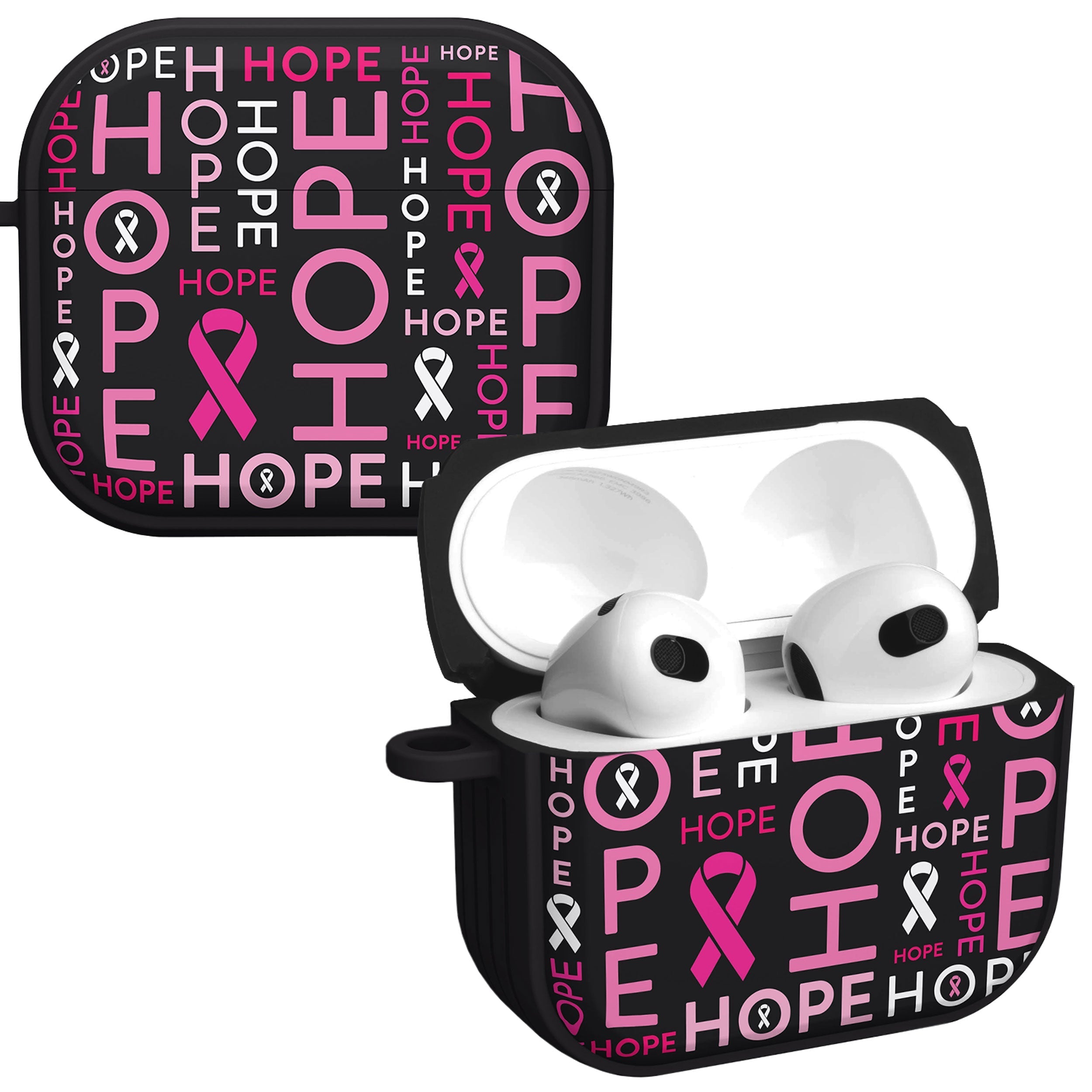 Breast Cancer Awareness HDX Apple AirPods Gen 3 Case Cover Affinity Bands
