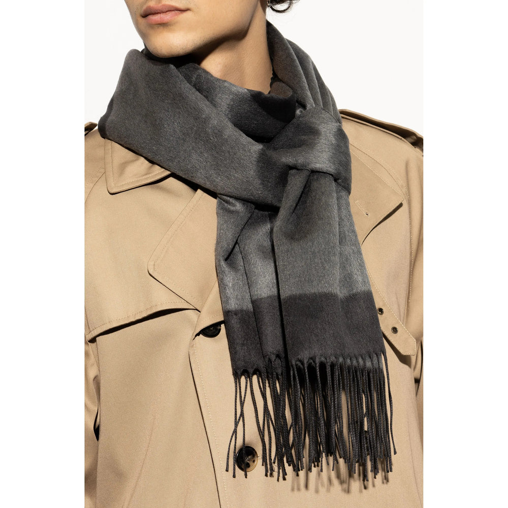 Saint Laurent Grey Scarves Men Luosophy