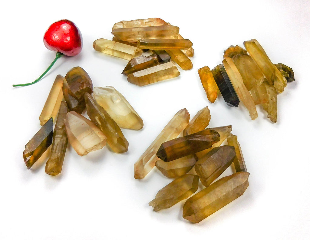 Bulk Wholesale Citrine Lot 50 Grams ( 10 to 15 pcs ) Natural Untreated Crystal Points from Congo Rough Raw Healing Crystals And Stones Amazing Crystals