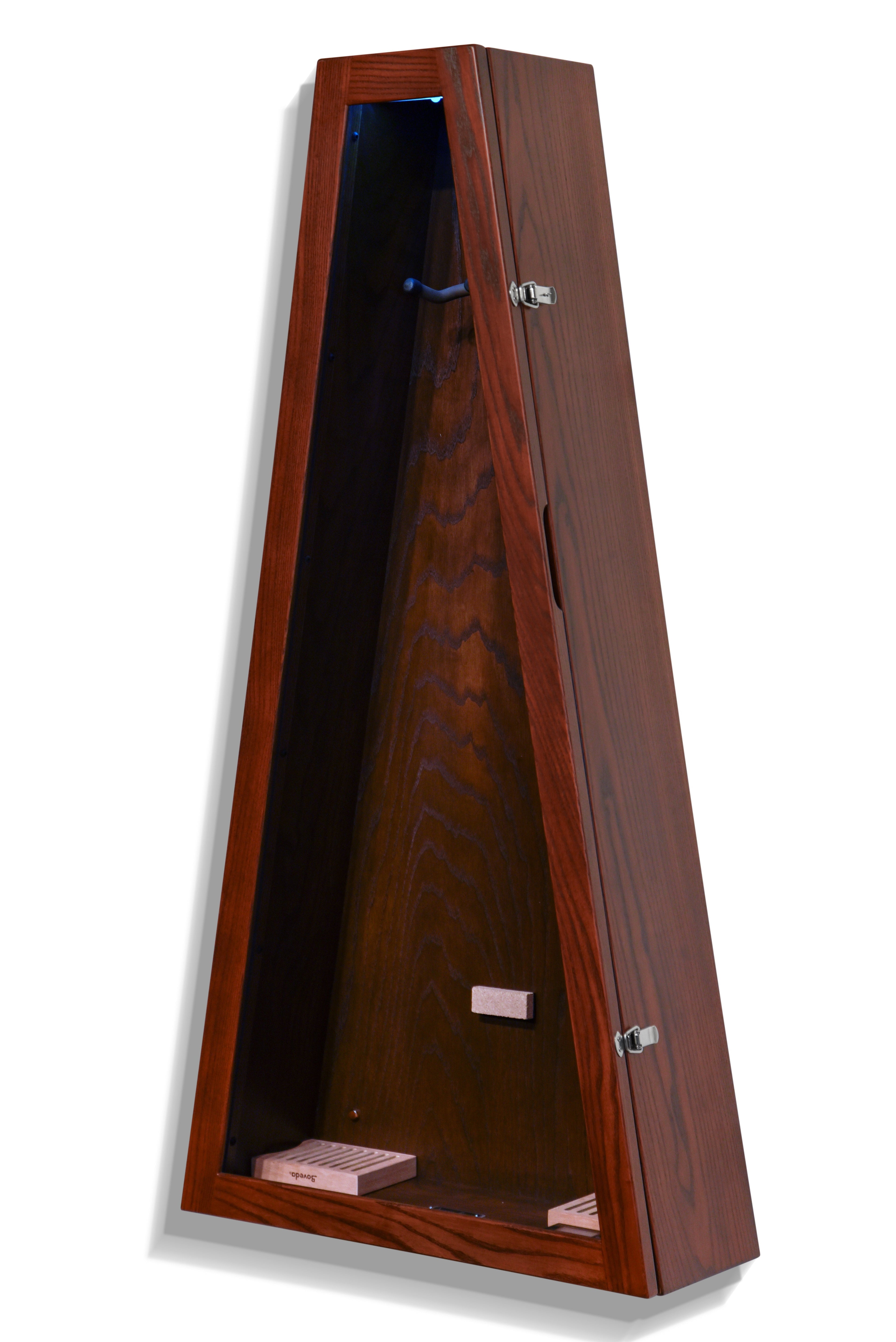 ClimaCase Triangle Humidor - Northern White Ash with Coffee Stain Acoustic Remedy Cases