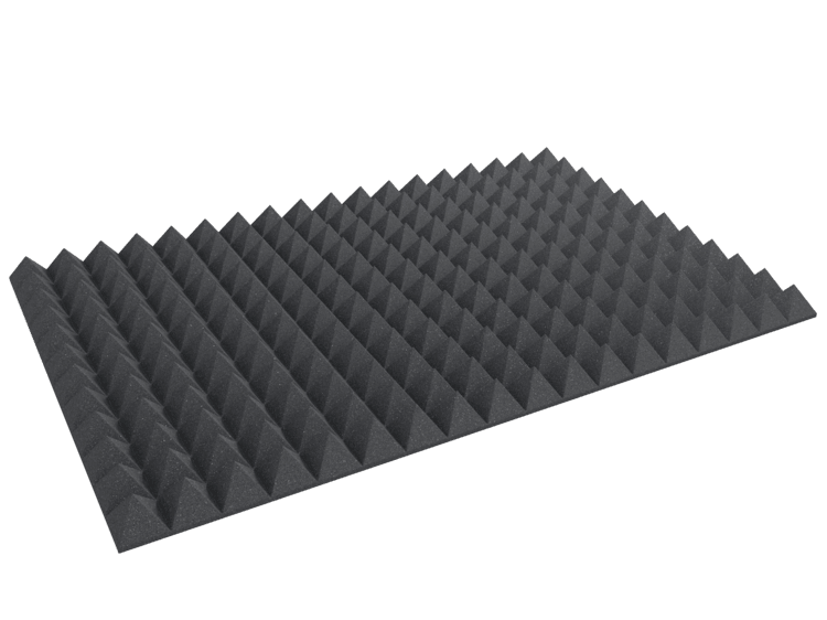 4 Inch Acoustic Foam Pyramid Style Panels - 13 Color Options SoundAssured