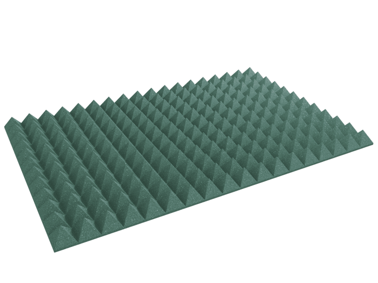 4 Inch Acoustic Foam Pyramid Style Panels - 13 Color Options SoundAssured