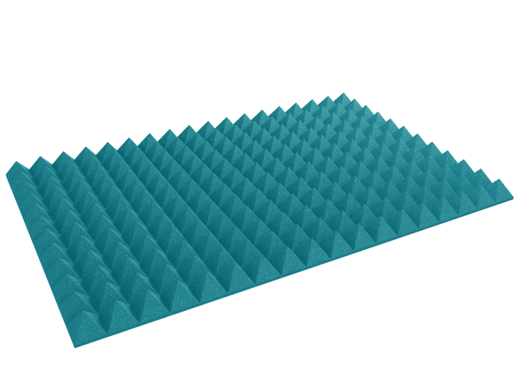 4 Inch Acoustic Foam Pyramid Style Panels - 13 Color Options SoundAssured