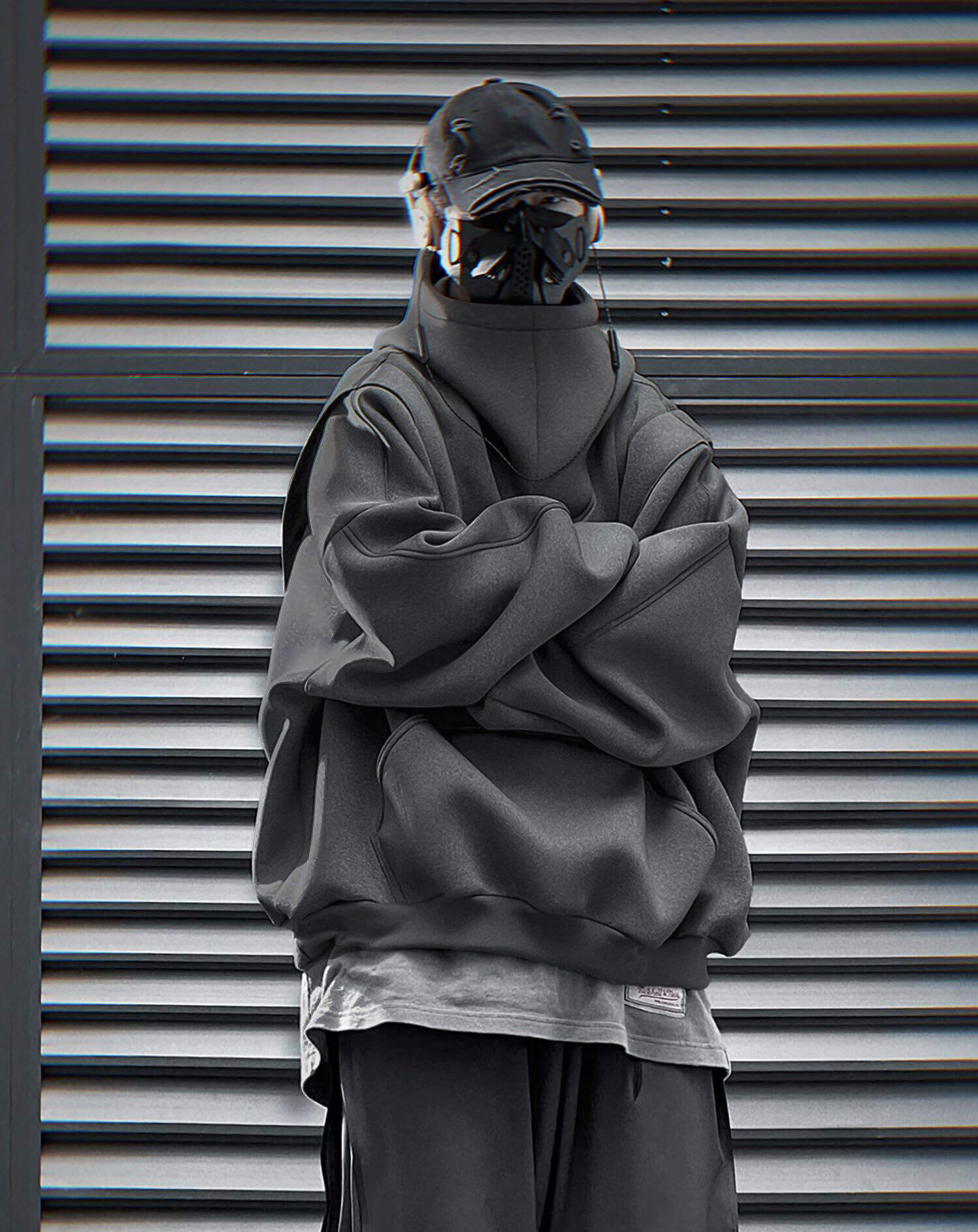 HiH50 Grey Nexus Hoodie Niepce
